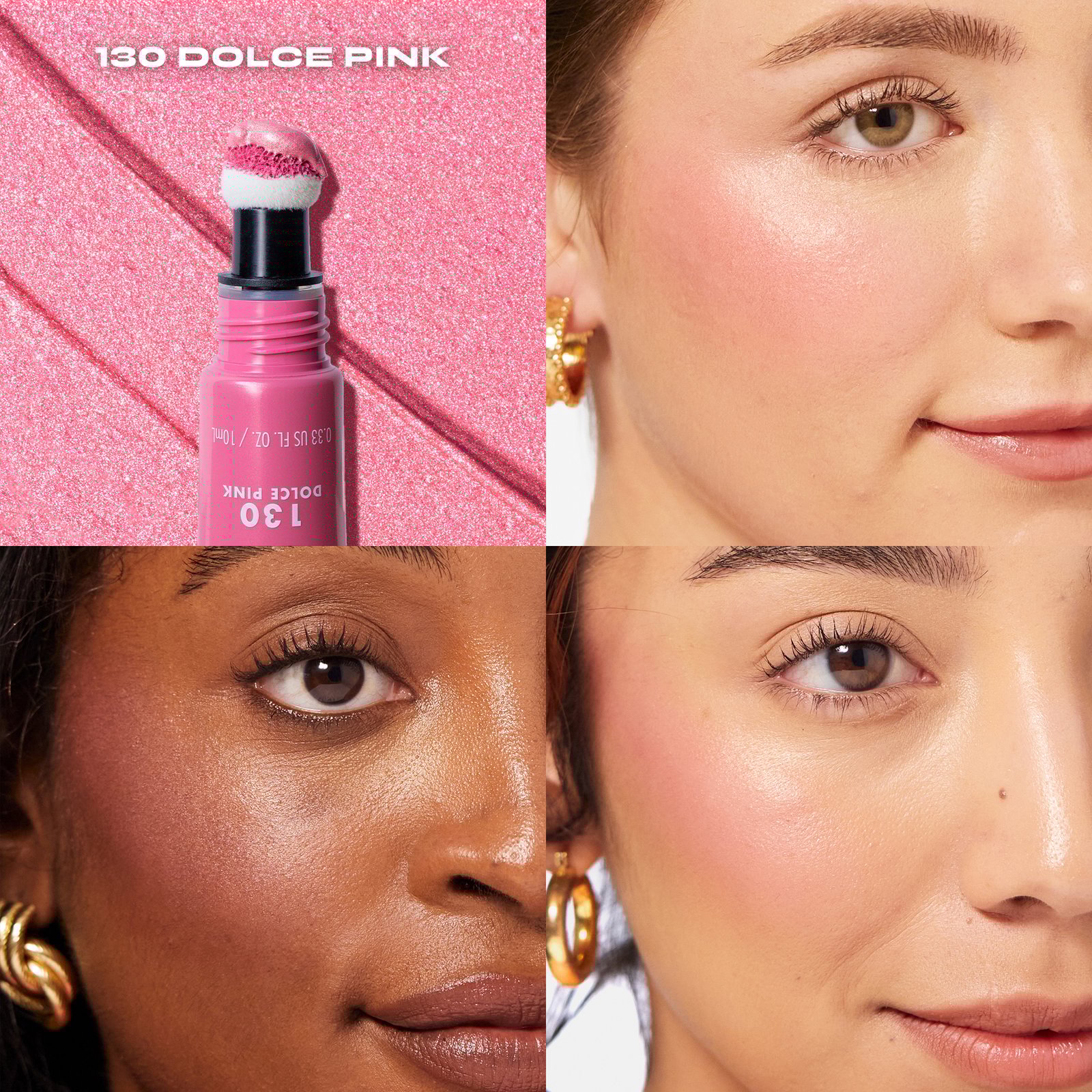 Milani Cosmetics Cheek Kiss Blush+Glow Dolce Pink 130 10 ml
