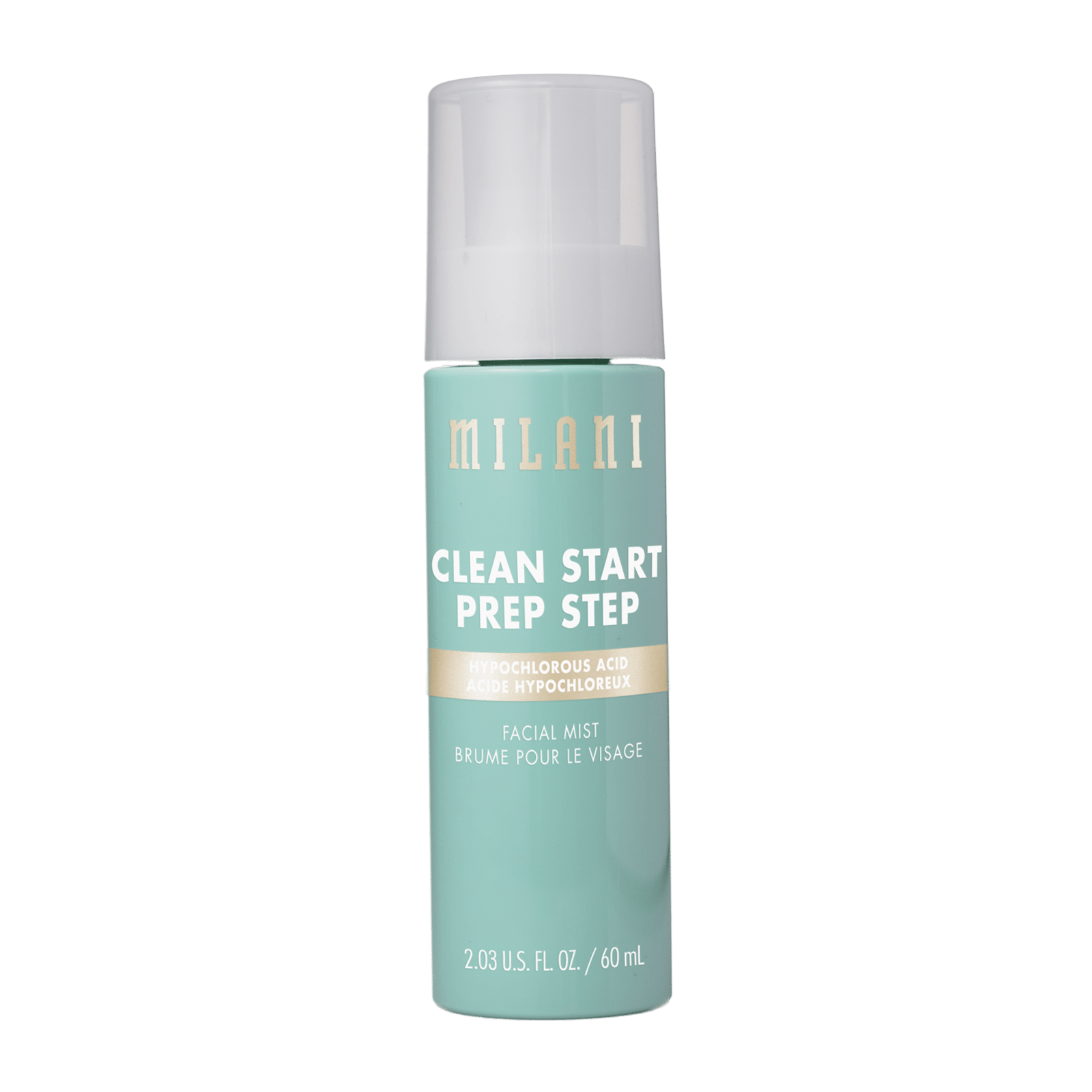 Milani Cosmetics Clean Start Prep Step Hypochlorous Acid Facial Mist 60 ml