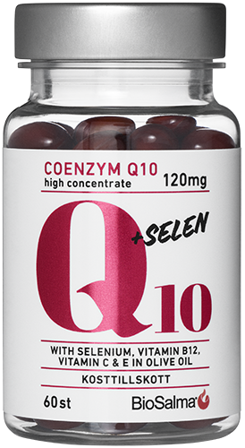BioSalma Q10 Coenzyme 120mg + Selen 60 kapslar