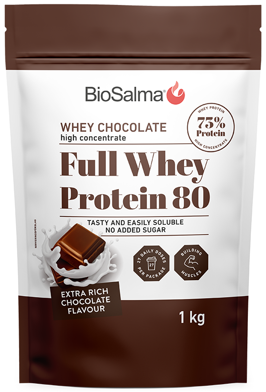 BioSalma Full Whey Protein 80 Choklad 1000g