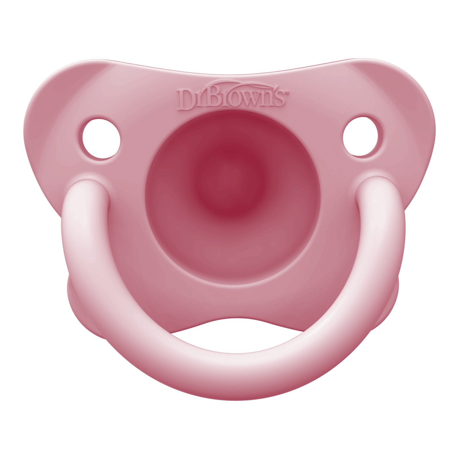 Dr.Brown HappyPaci SiliconeSoother 0-6m Pink/Green 2st