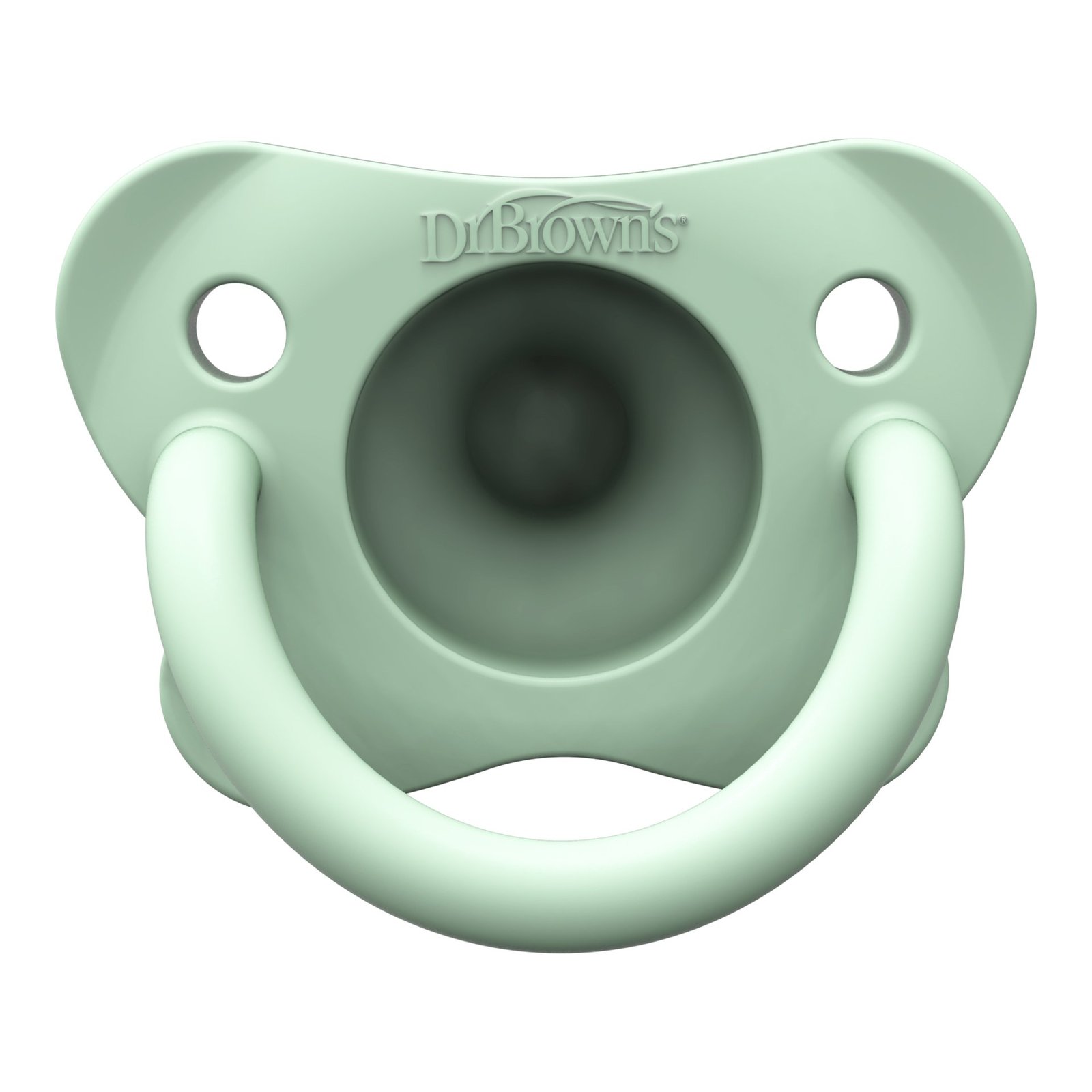 Dr.Brown HappyPaci SiliconeSoother 0-6m Blue/Green 2st