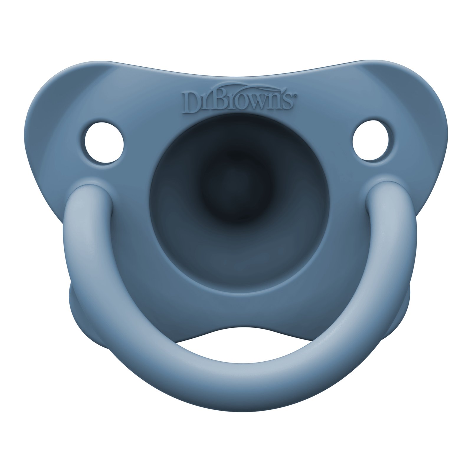 Dr.Brown HappyPaci SiliconeSoother 0-6m Blue/Green 2st