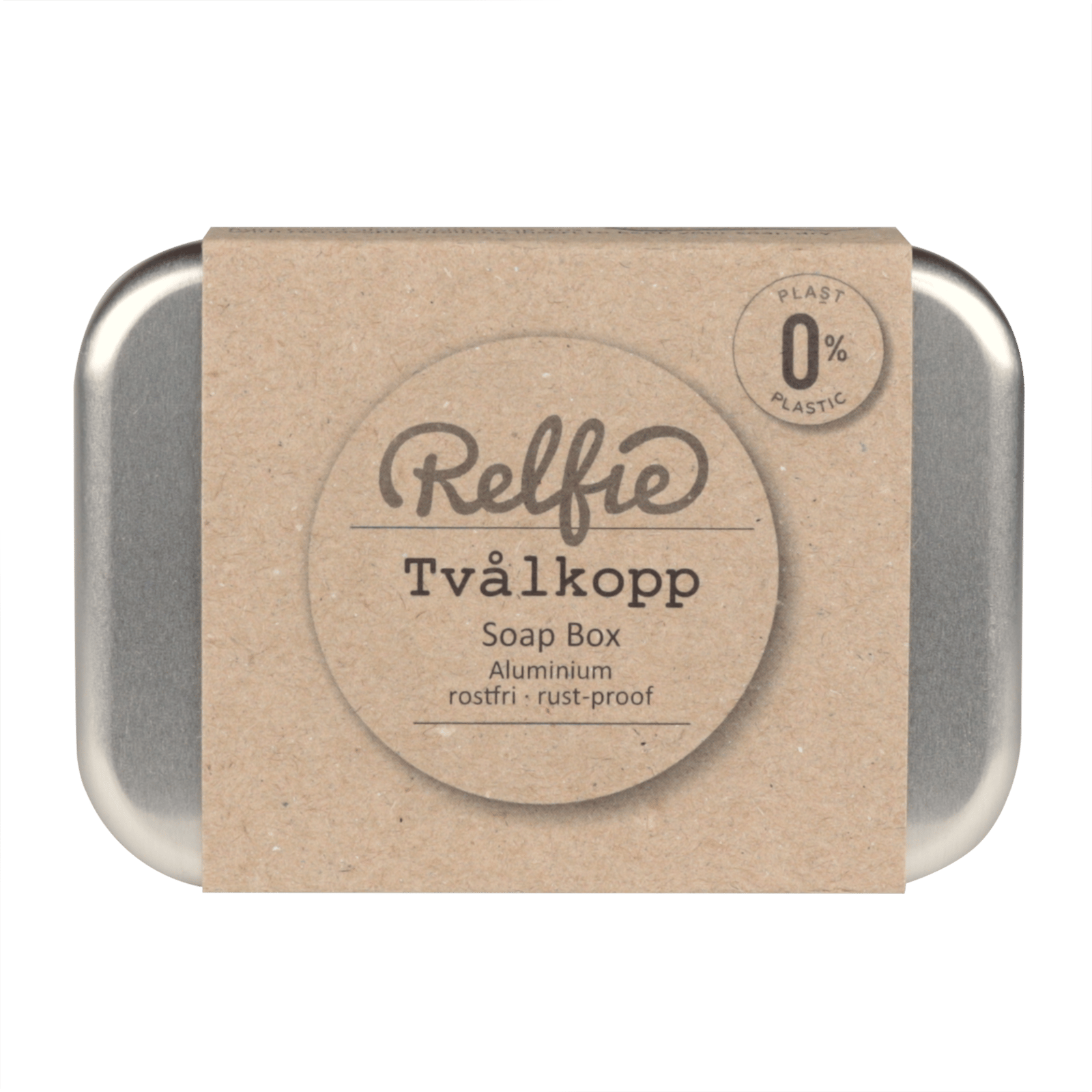 Sodasan Tvålkopp i Rostfritt Aluminium med Avtagbart Droppgaller 1st