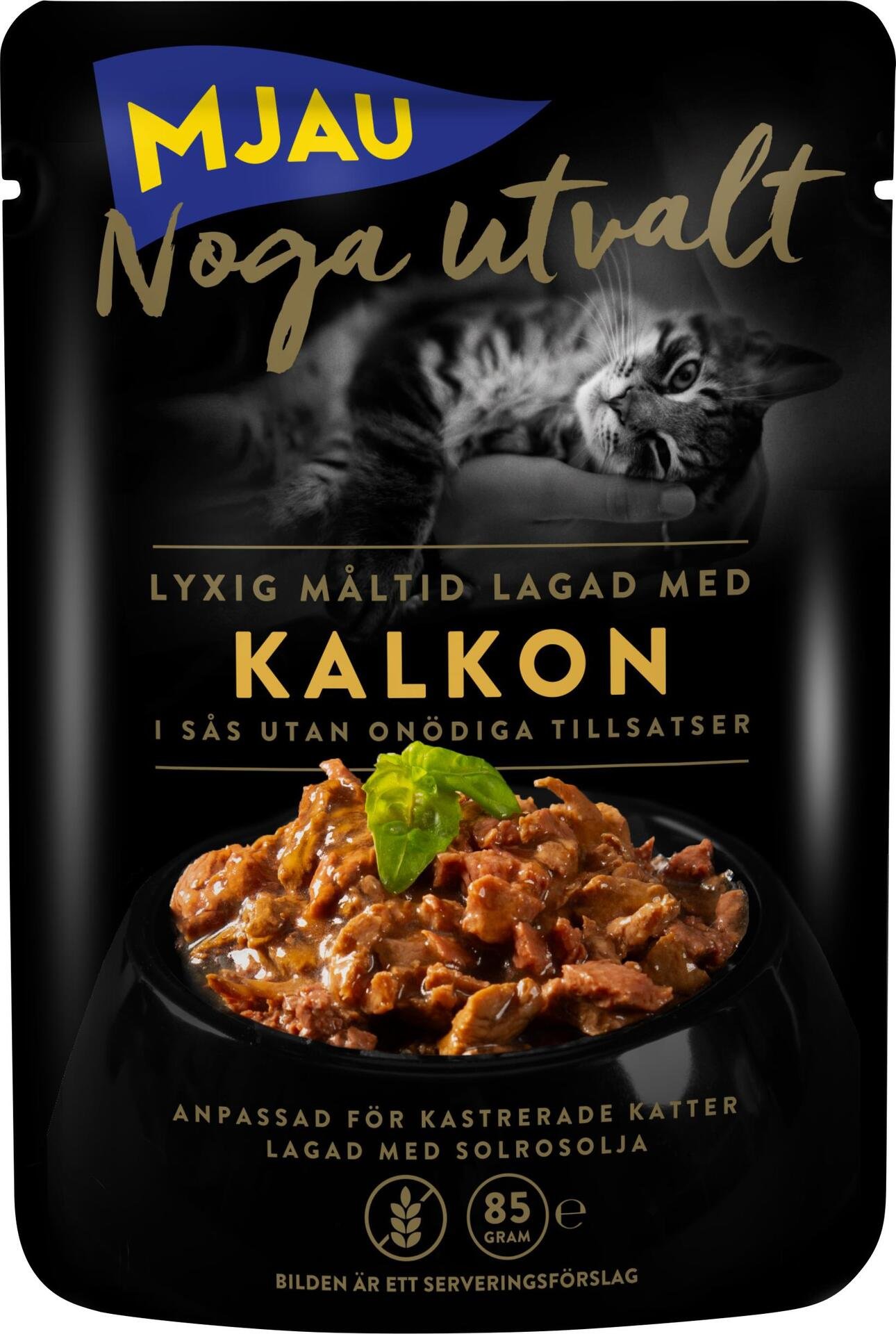 Mjau Noga Utvalt Kalkon i Sås 85 g