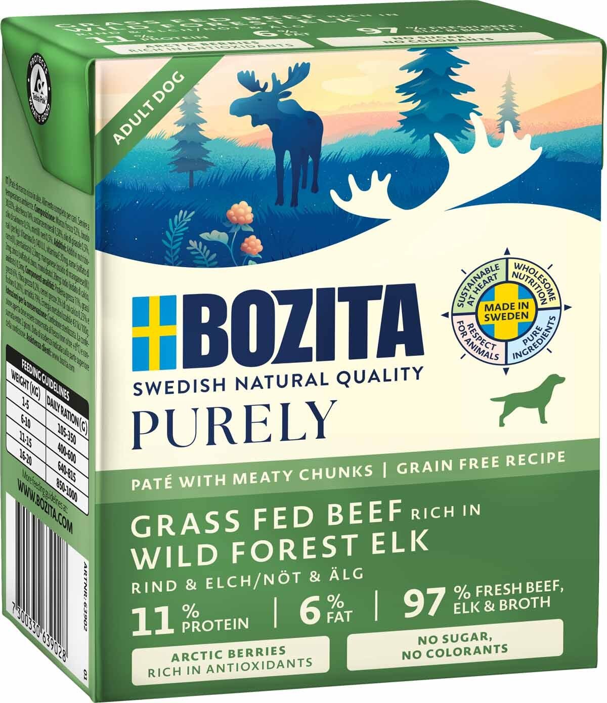 Bozita Dog Purely Pate ELK 370 g