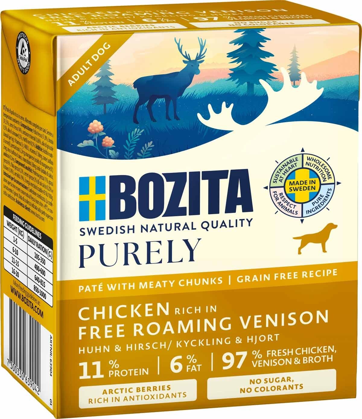 Bozita Dog Purely Pate Venison 370 g