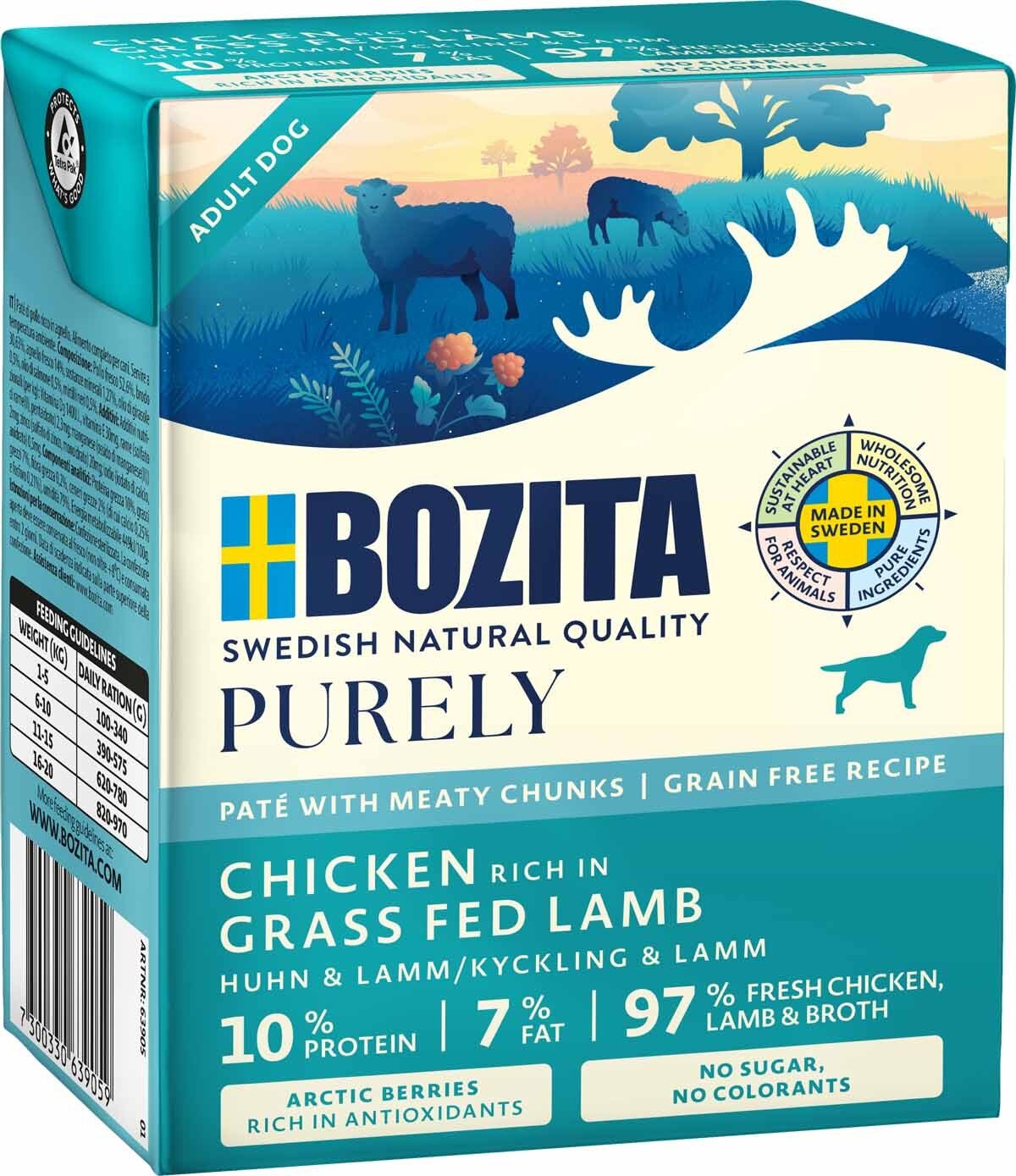 Bozita Dog Purely Pate Lamb 370 g