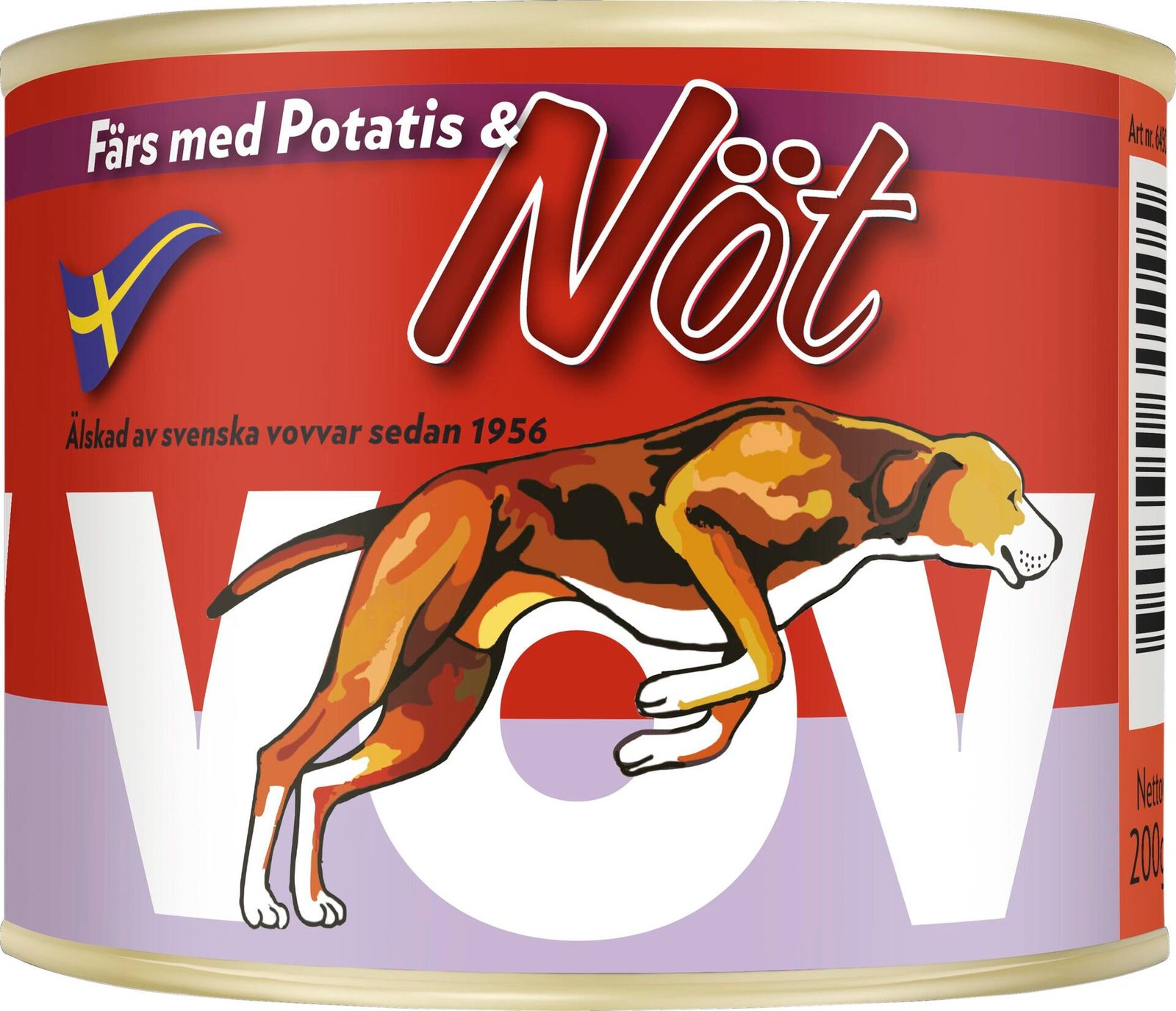 Vov Hundmat Nöt & Potatis 200 g