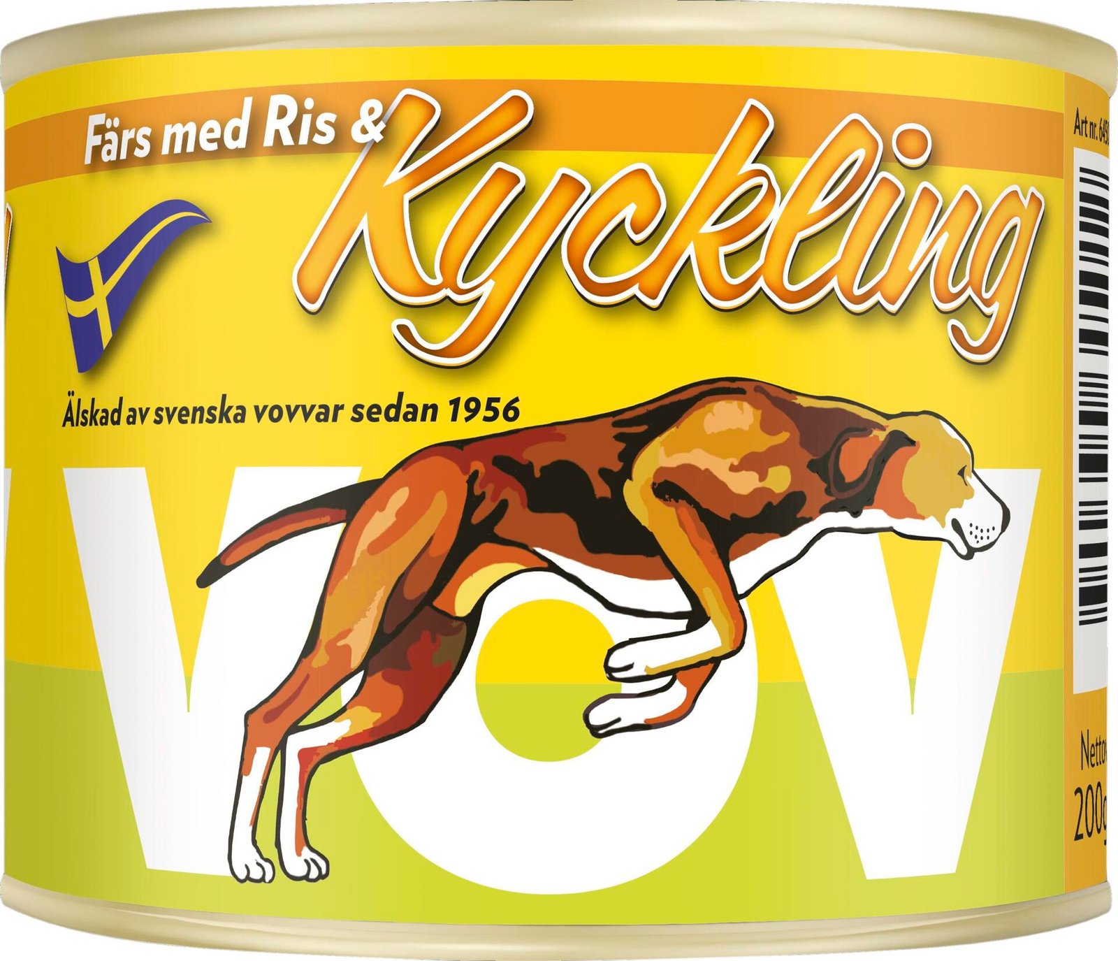 Vov Hundmat Kyckling & Ris 200 g