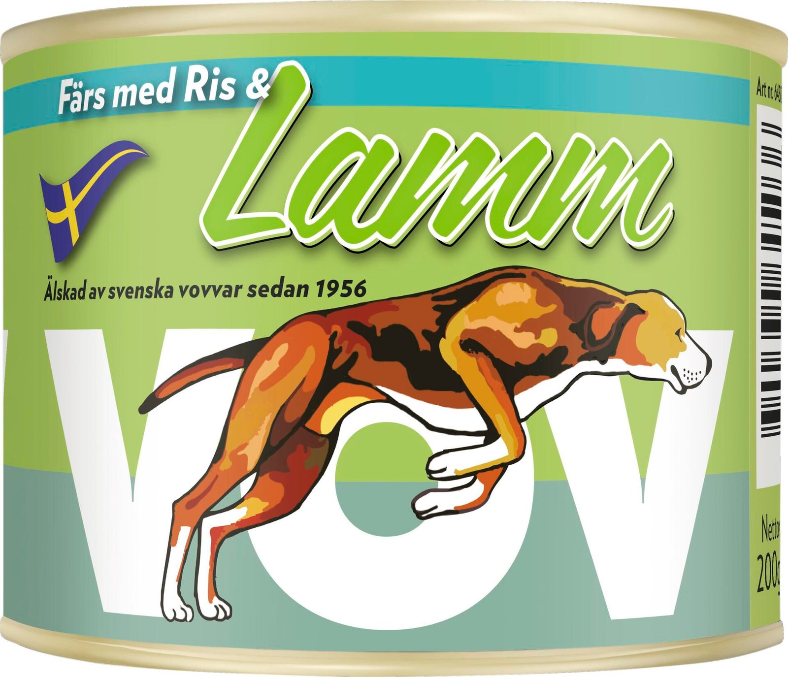 Vov Hundmat Lamm & Ris 200 g