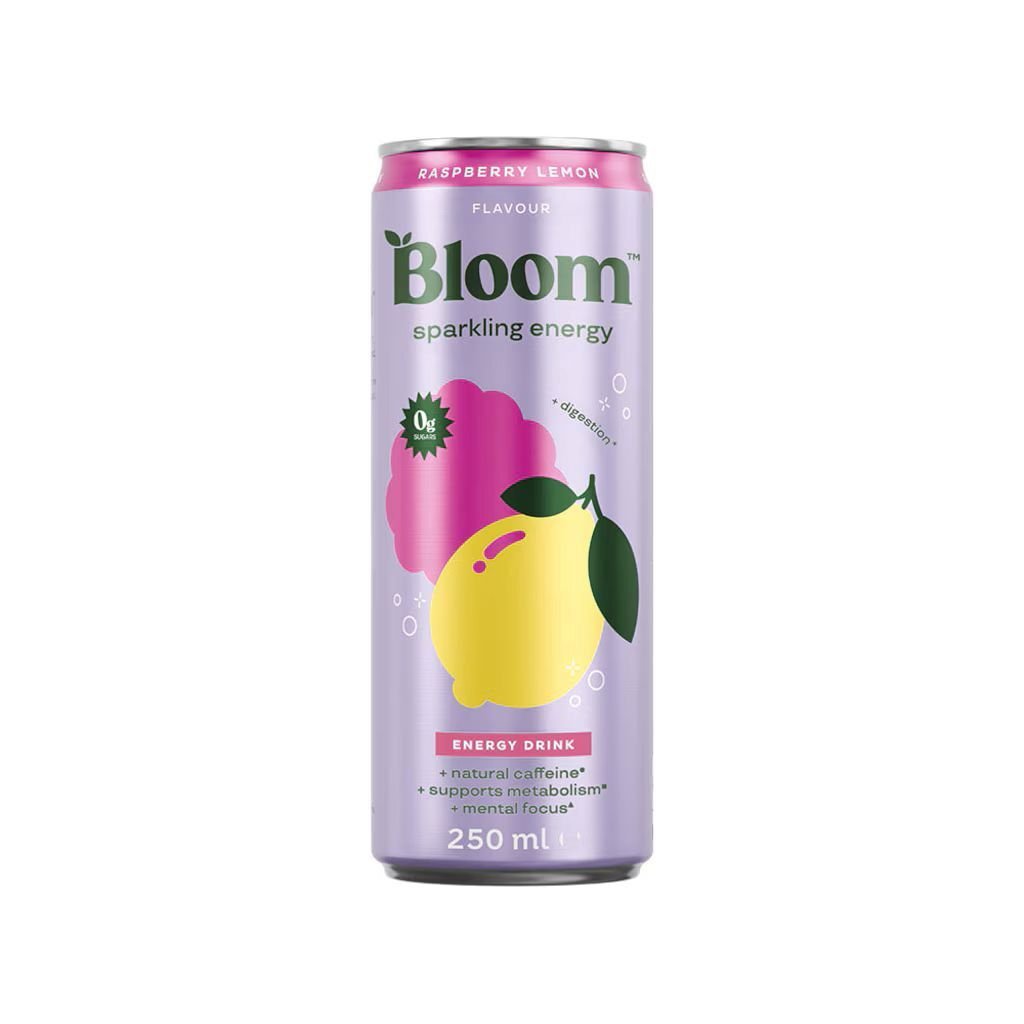 Bloom Sparkling Energy Raspberry Lemon 250 ml