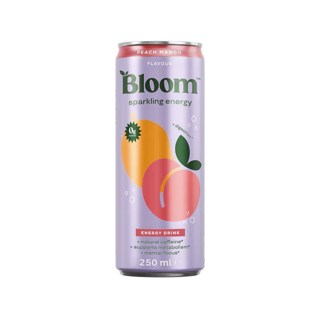 Bloom Sparkling Energy Peach Mango 250 ml