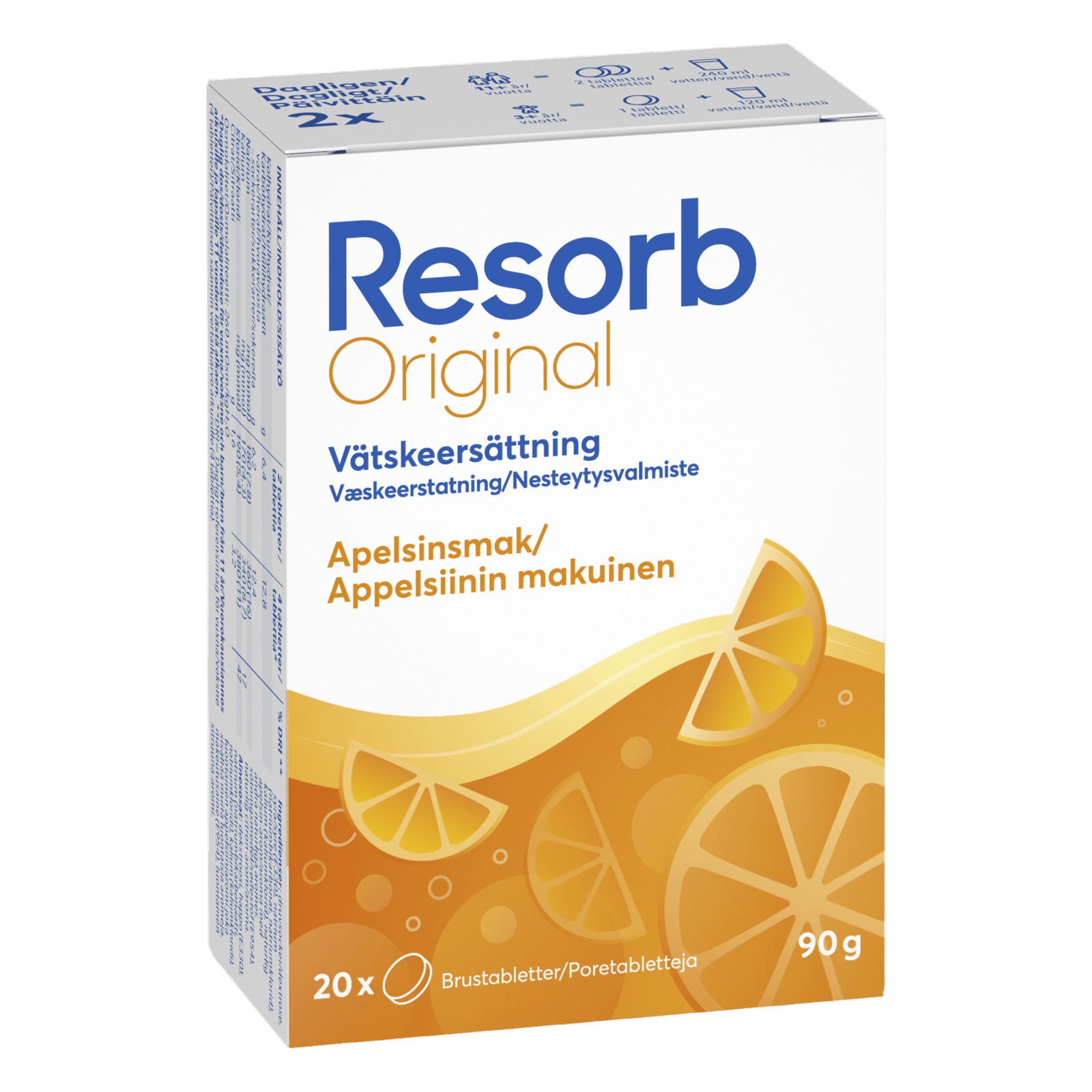 Resorb Vätskeersättning Apelsinsmak 90 g