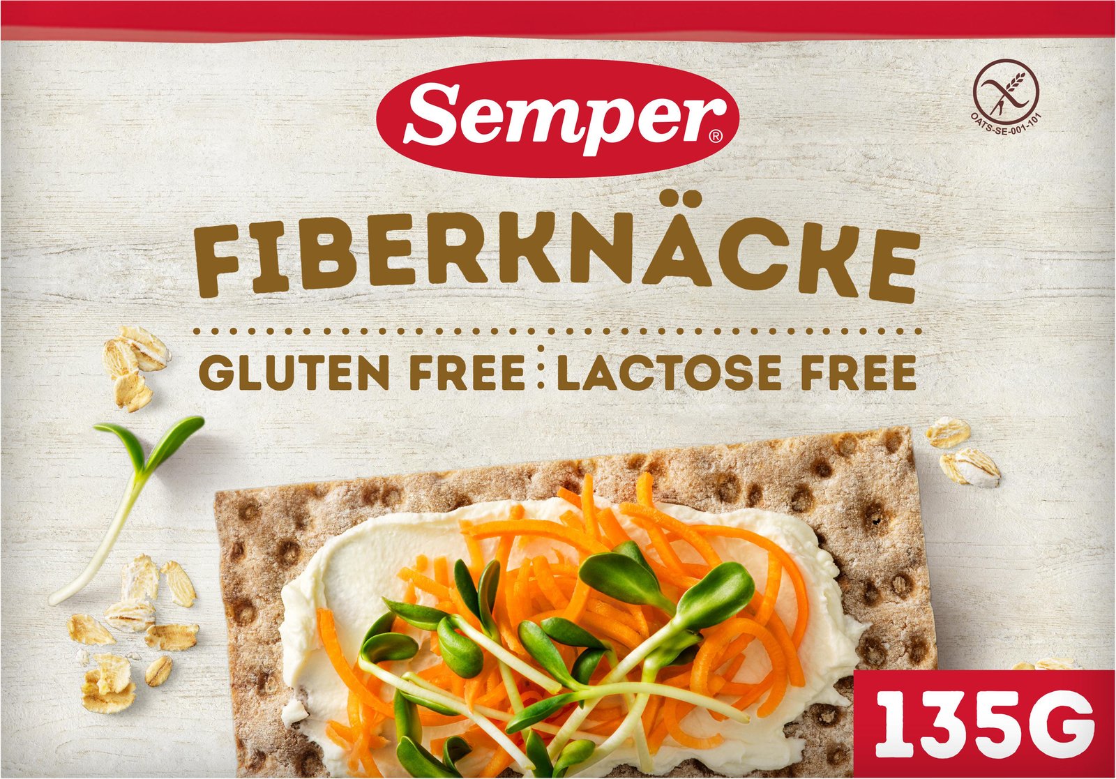 Semper Fiberknäcke Glutenfritt 135g