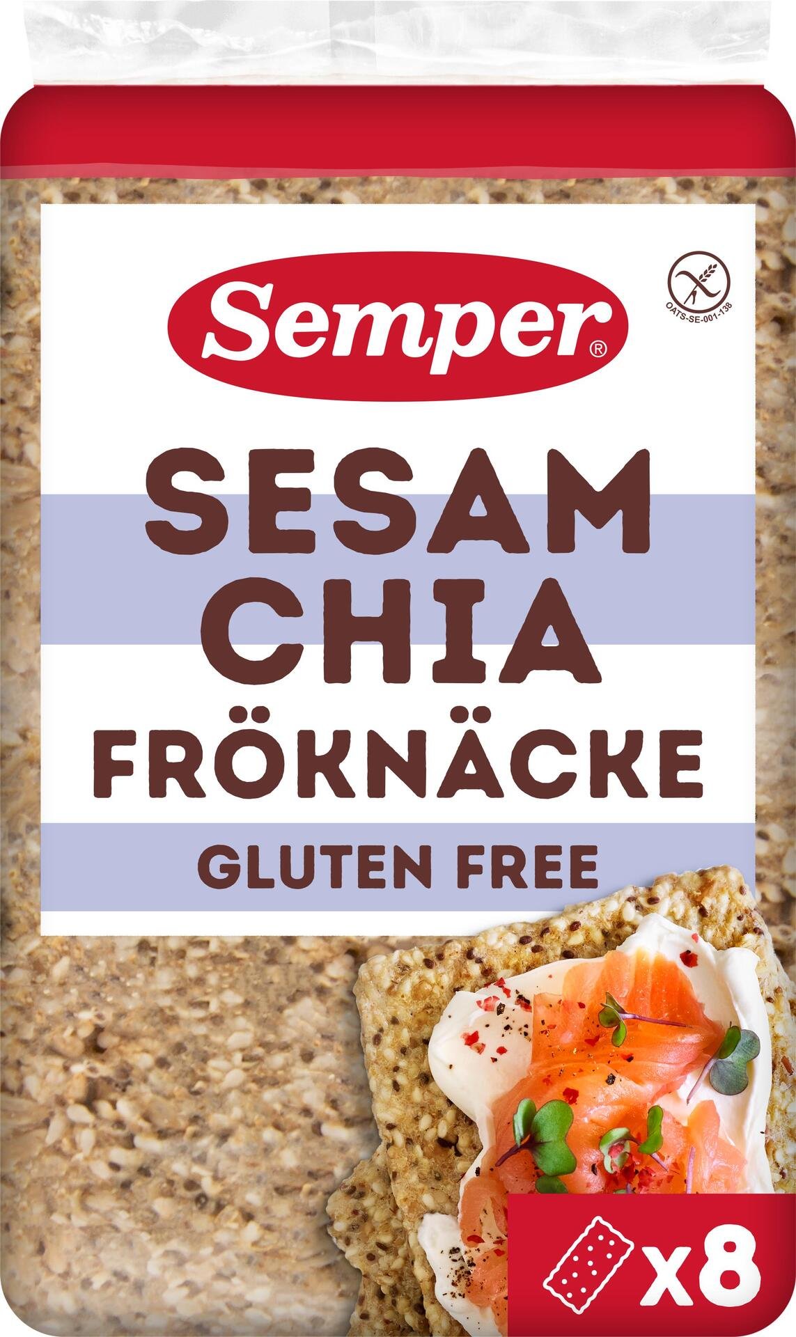 Semper Fröknäcke Sesam & Chia Glutenfri 170 g