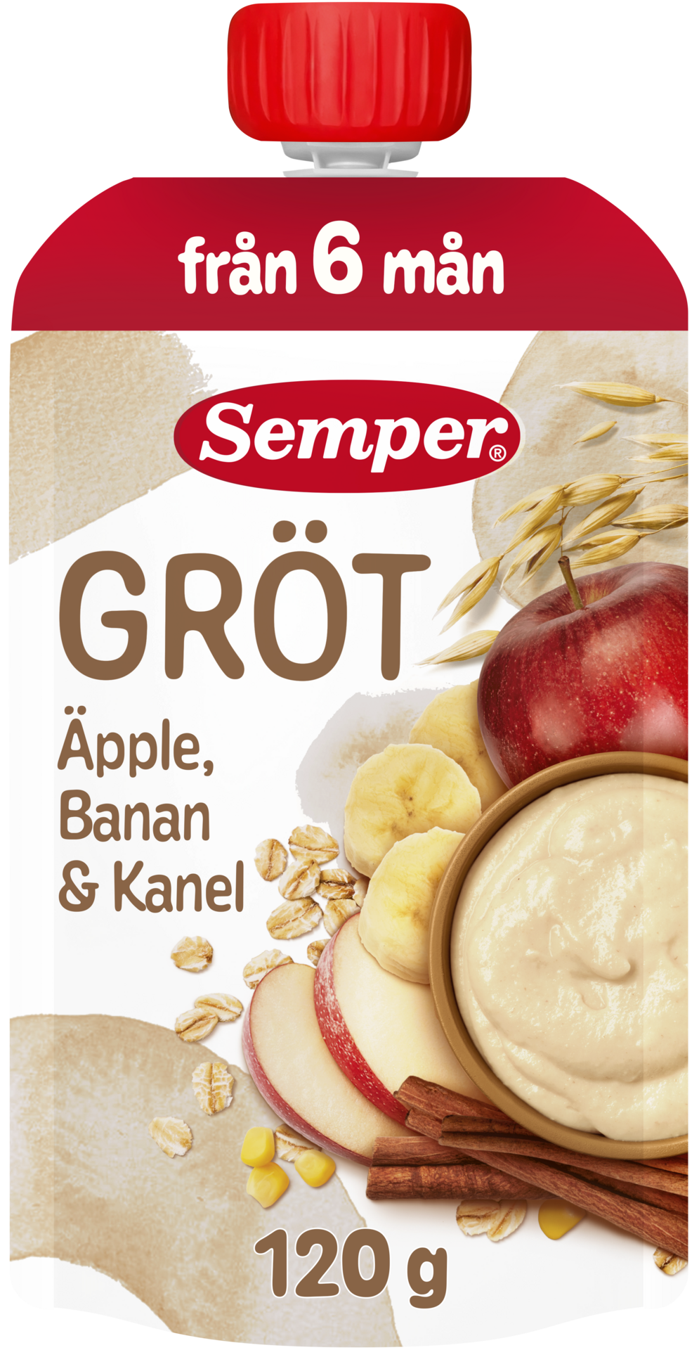 Semper Grötklämmis Äpple, Banan & Kanel 120 g