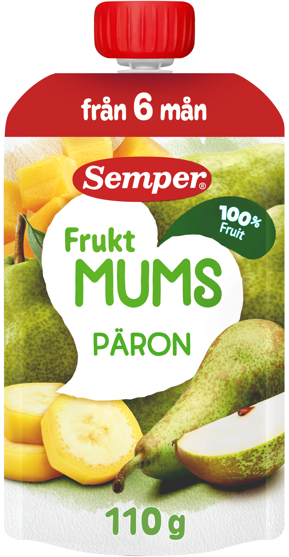 Semper Fruktmums Klämmis Päron 110 g