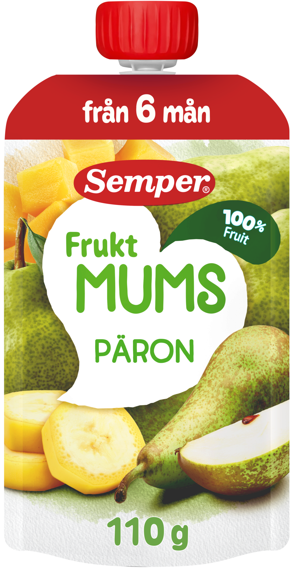 Semper Fruktmums Klämmis Päron 110 g