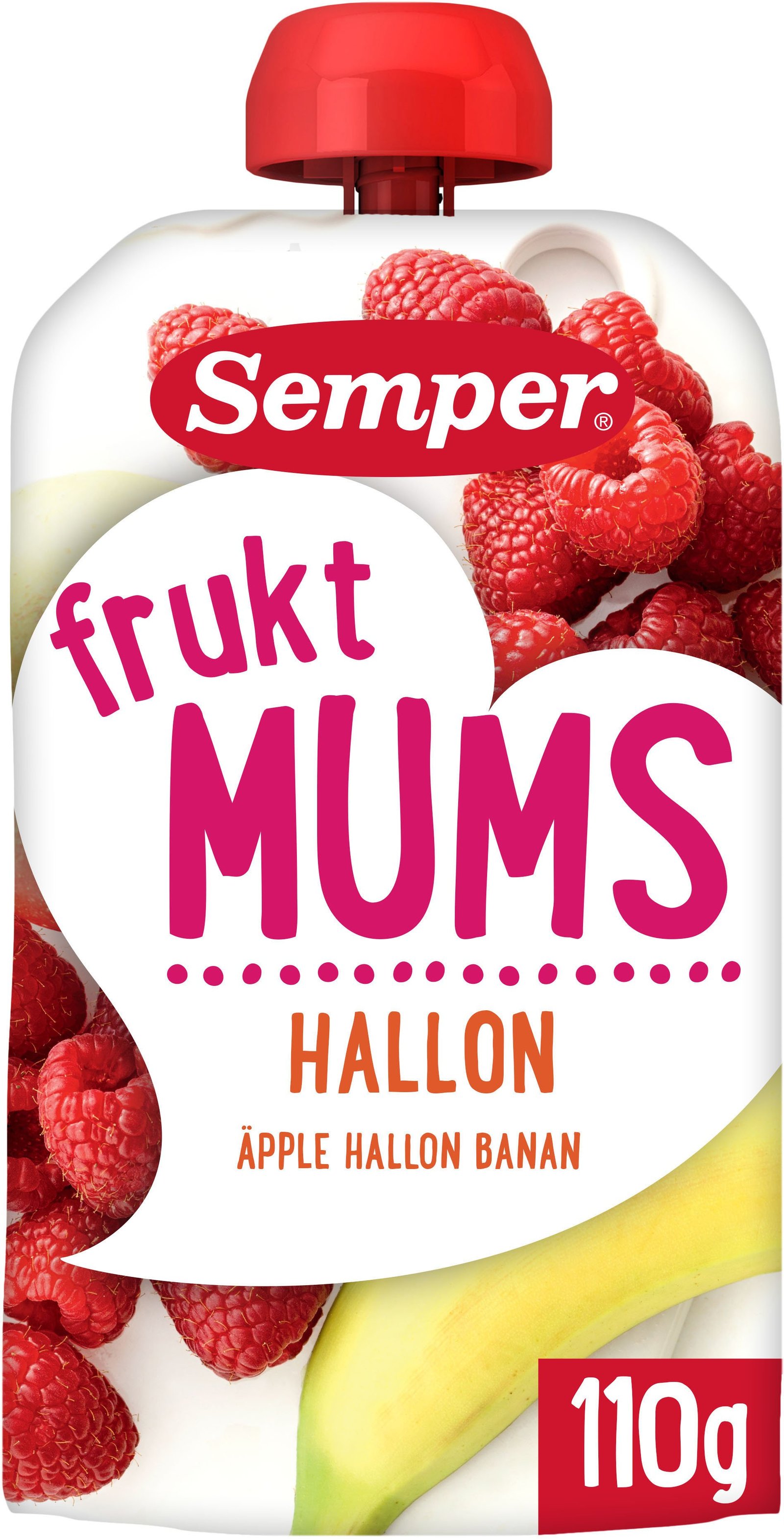 Semper Fruktmums Hallon 110 g