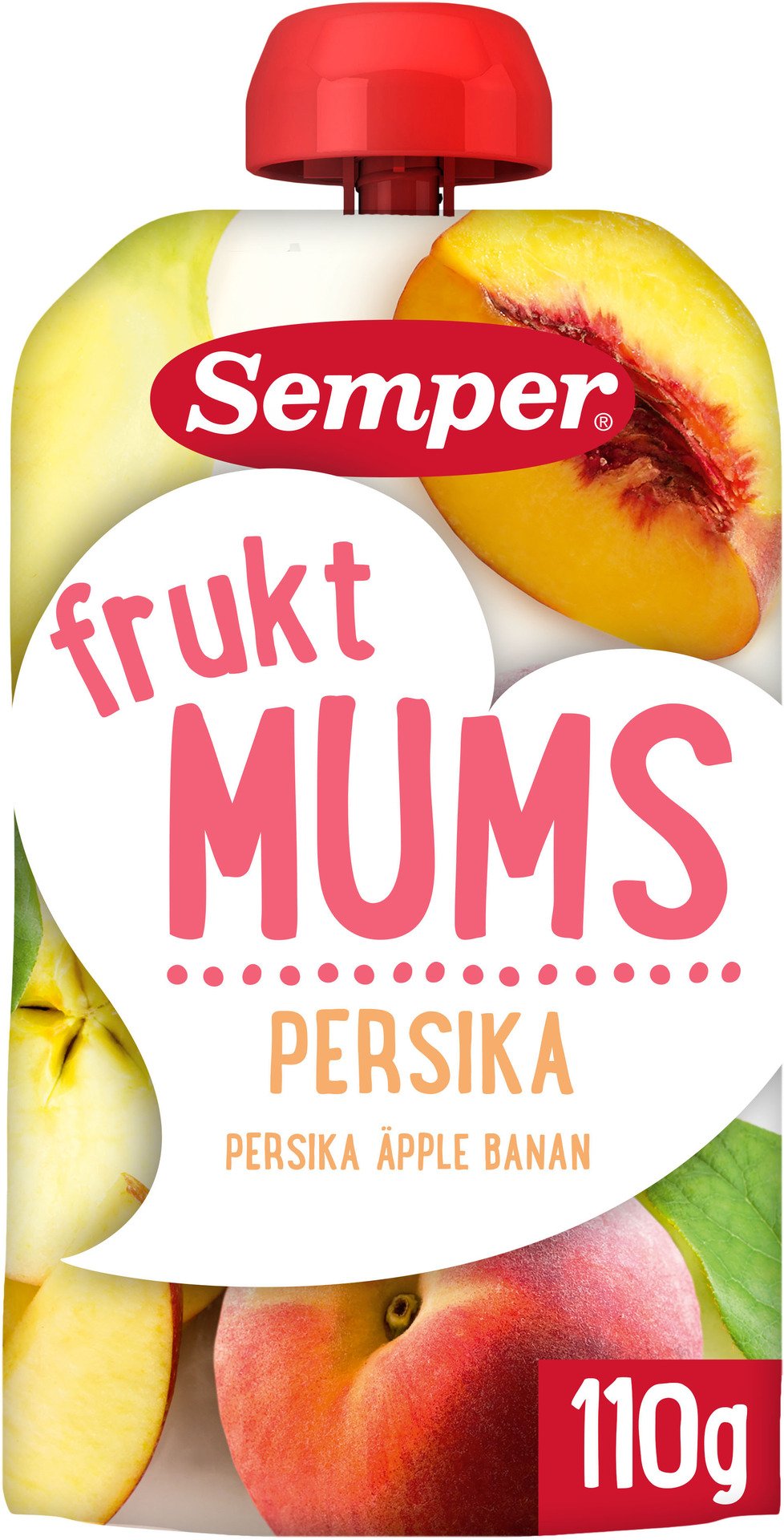 Semper Fruktmums Persika 110g
