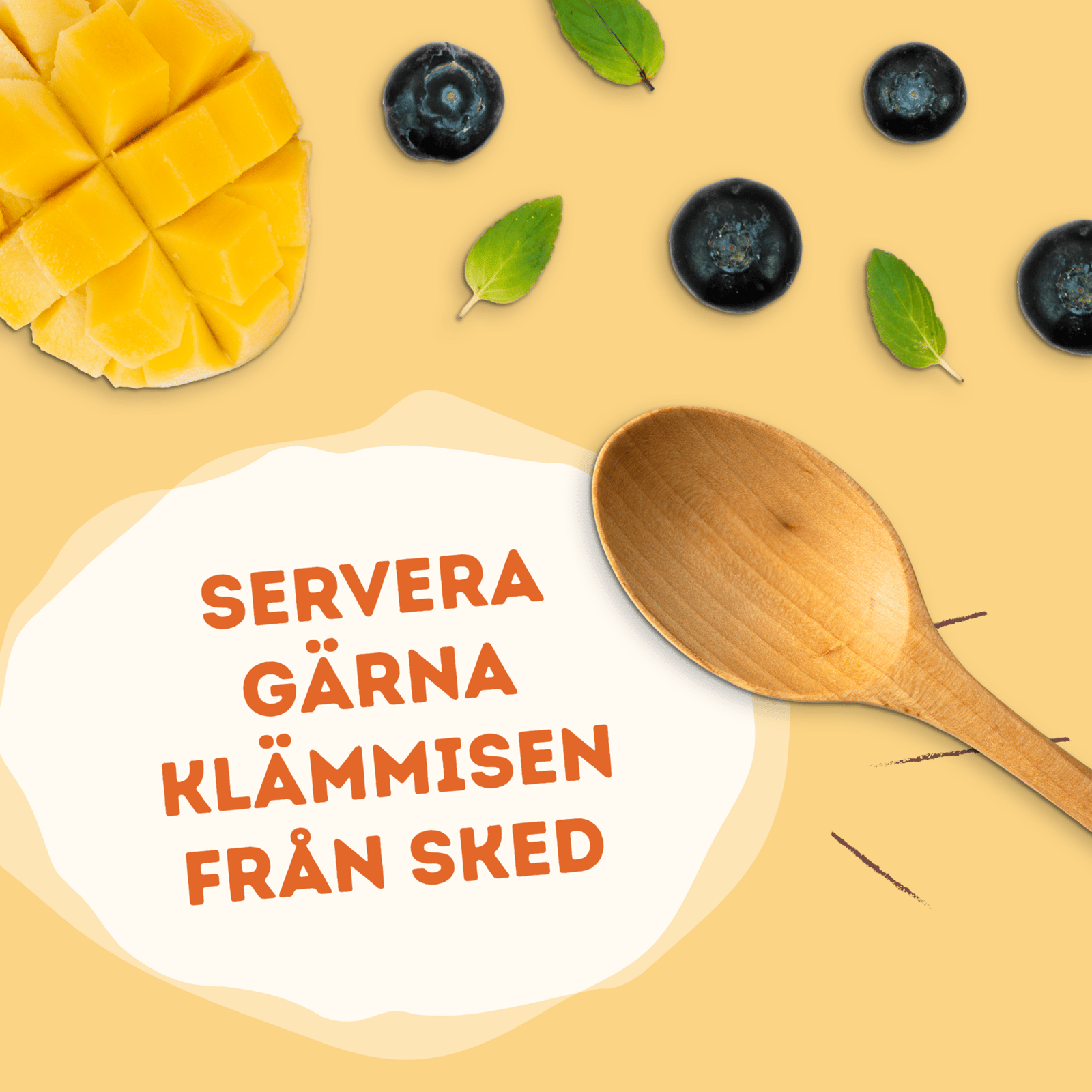 Semper Veggiemums Klämmis Blåbär & Päron från 6 månader 110 g