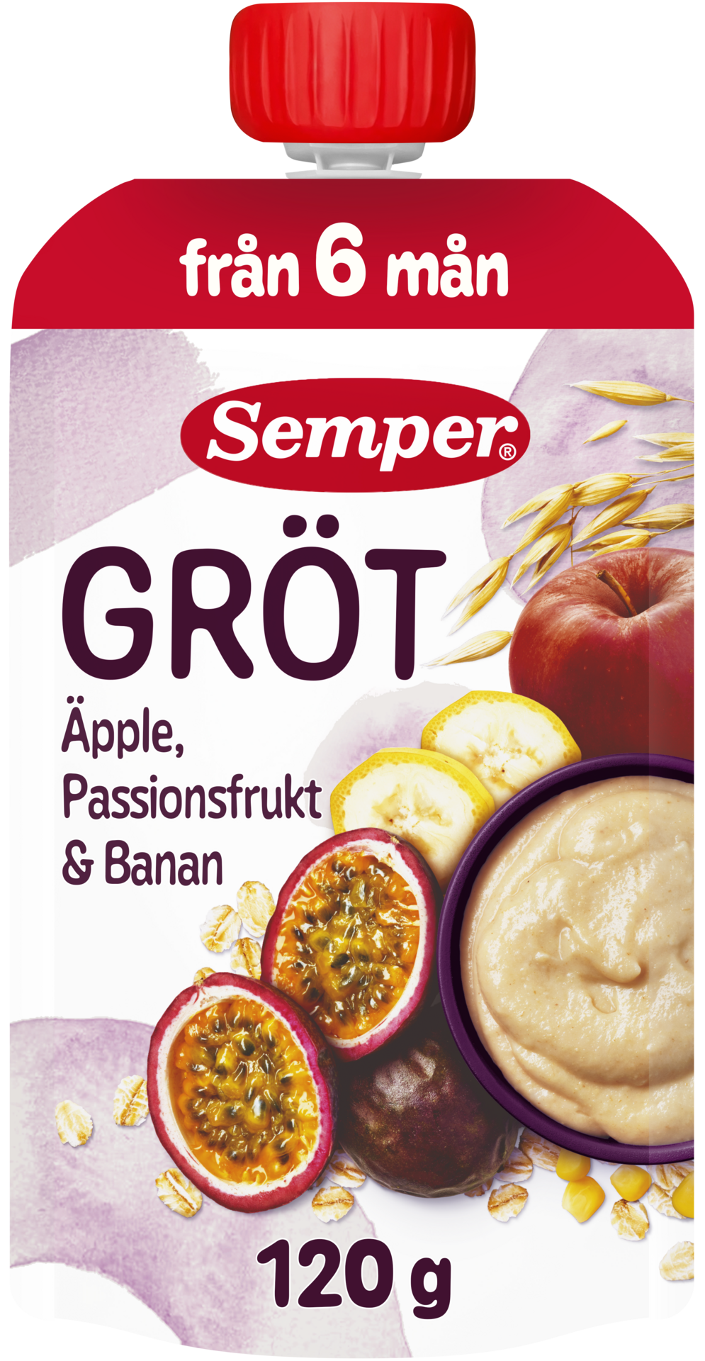 Semper Grötklämmis Passionsfrukt från 6 månader 120 g