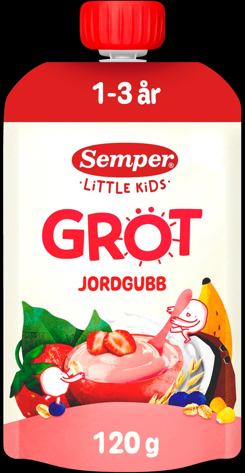 Semper Gröt Jordgubb Banan 1-3 år 120 g