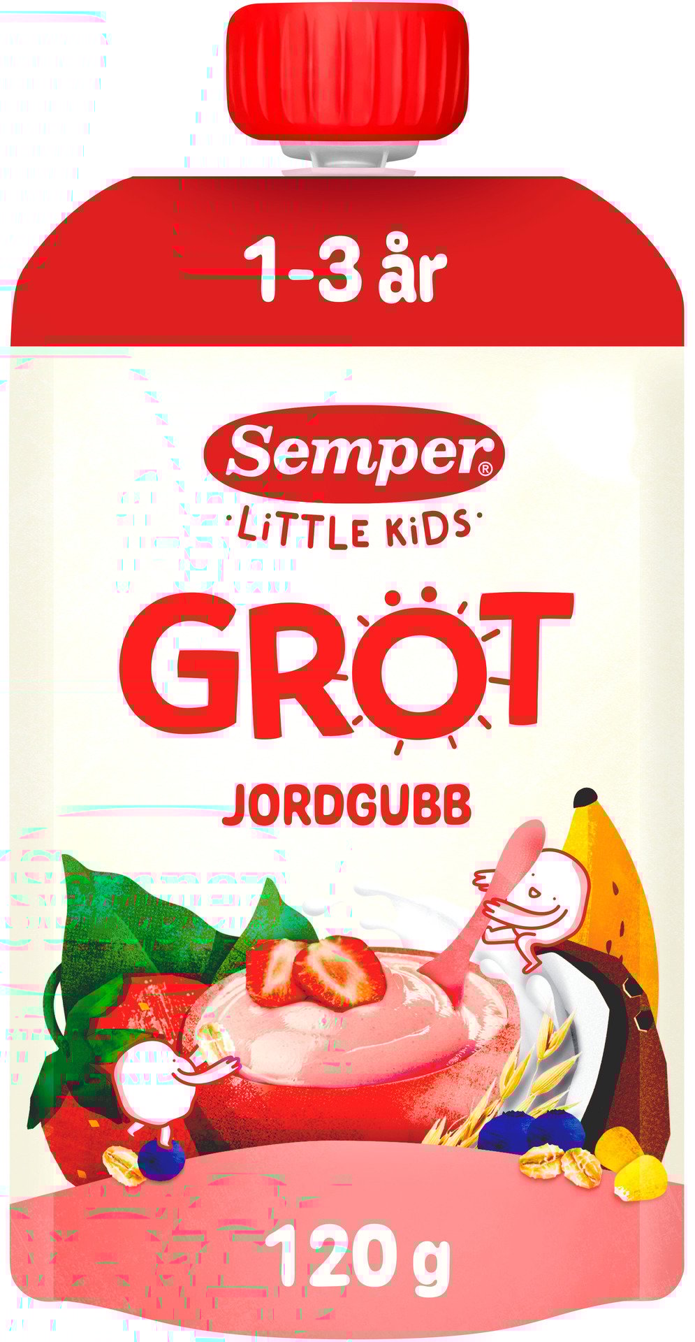 Semper Gröt Jordgubb Banan 1-3 år 120 g