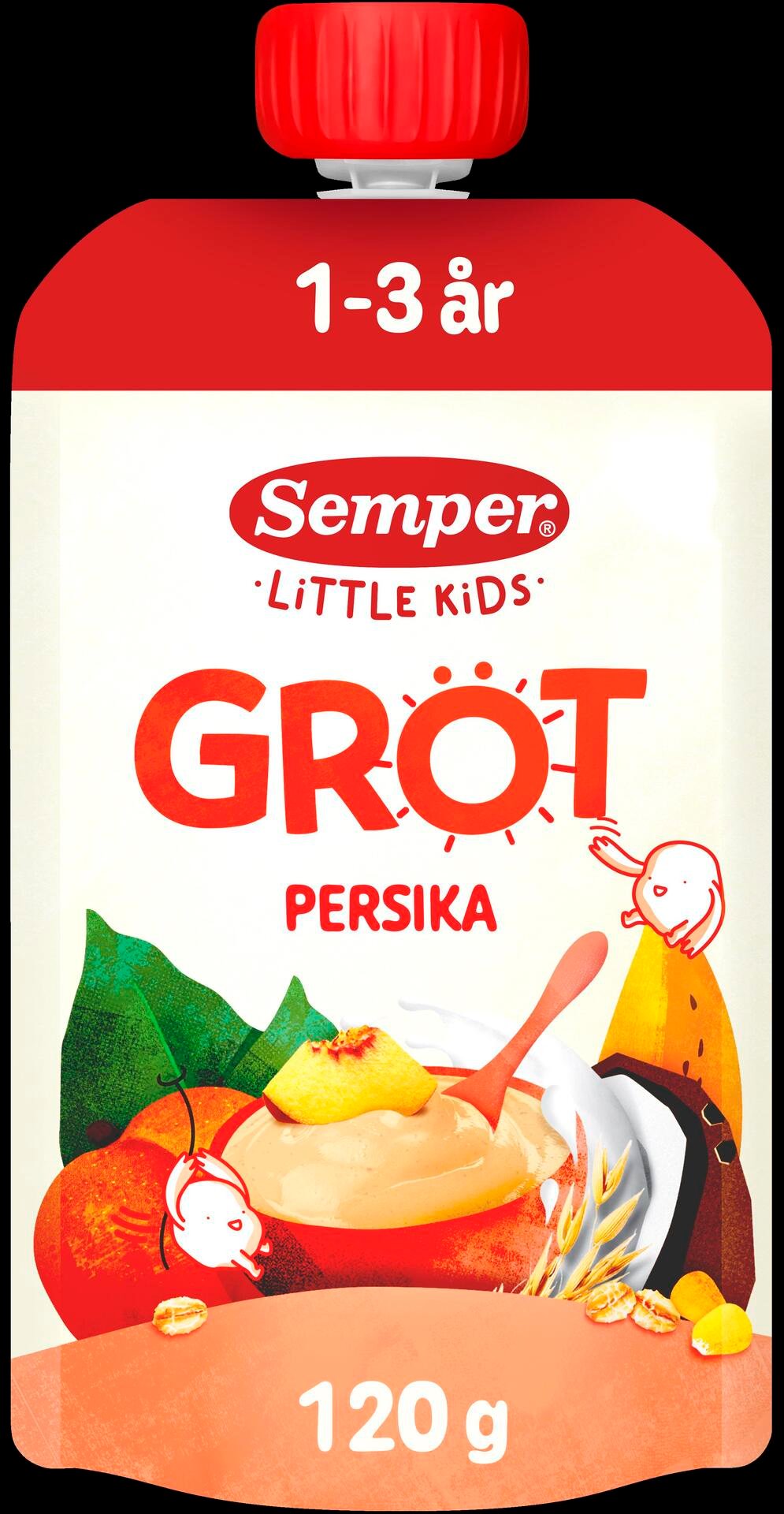 Semper Gröt Persika Banan 1-3 år 120 g