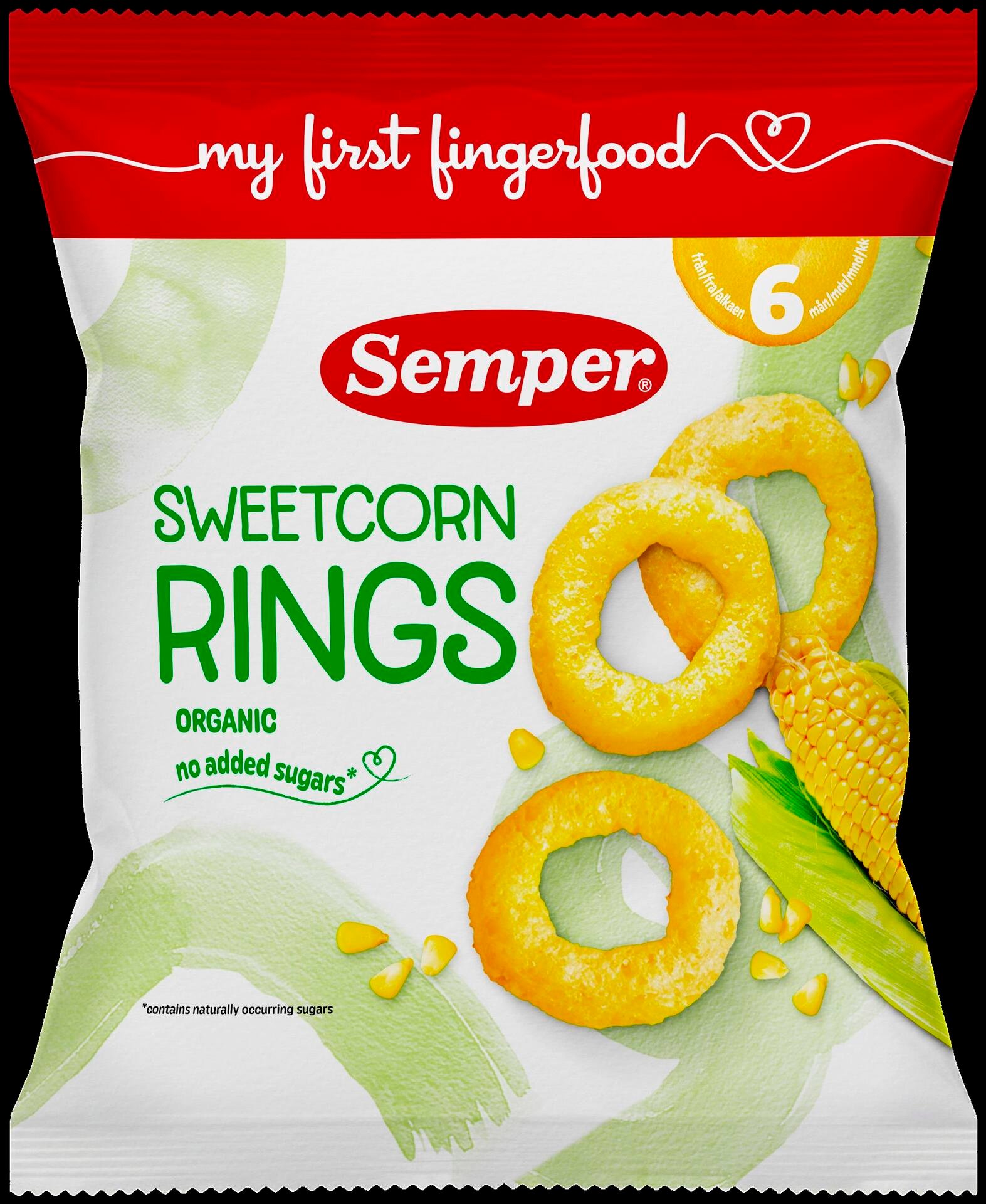 Semper Sweetcorn Rings 6 månader 20 g
