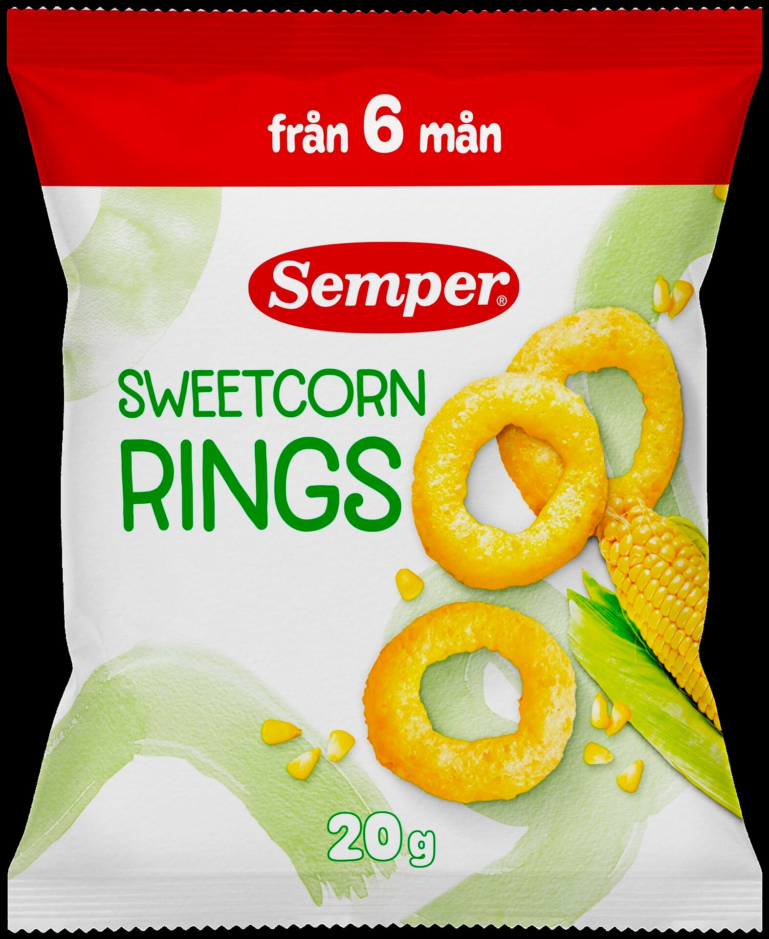 Semper Sweetcorn Rings 6 månader 20 g