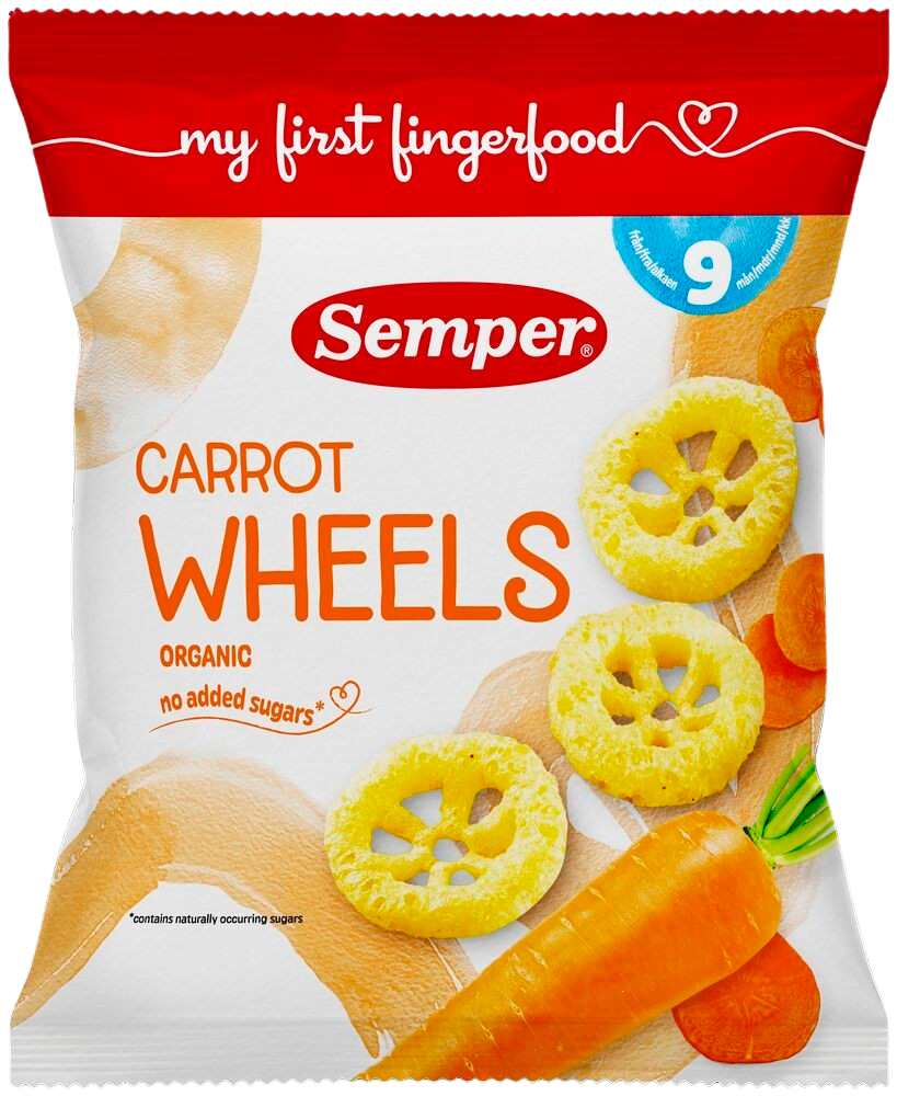 Semper Carrot Wheels 9 månader 15 g