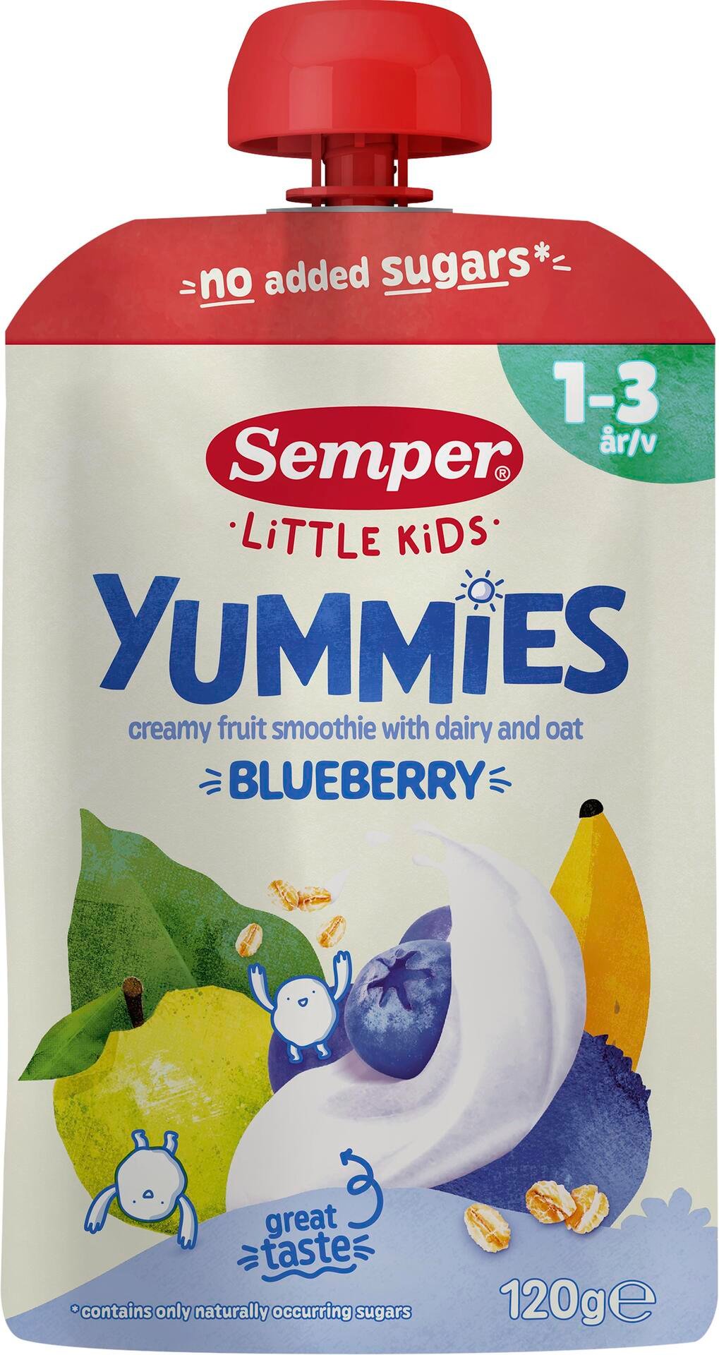 Semper Yummies Blåbär 1-3 år