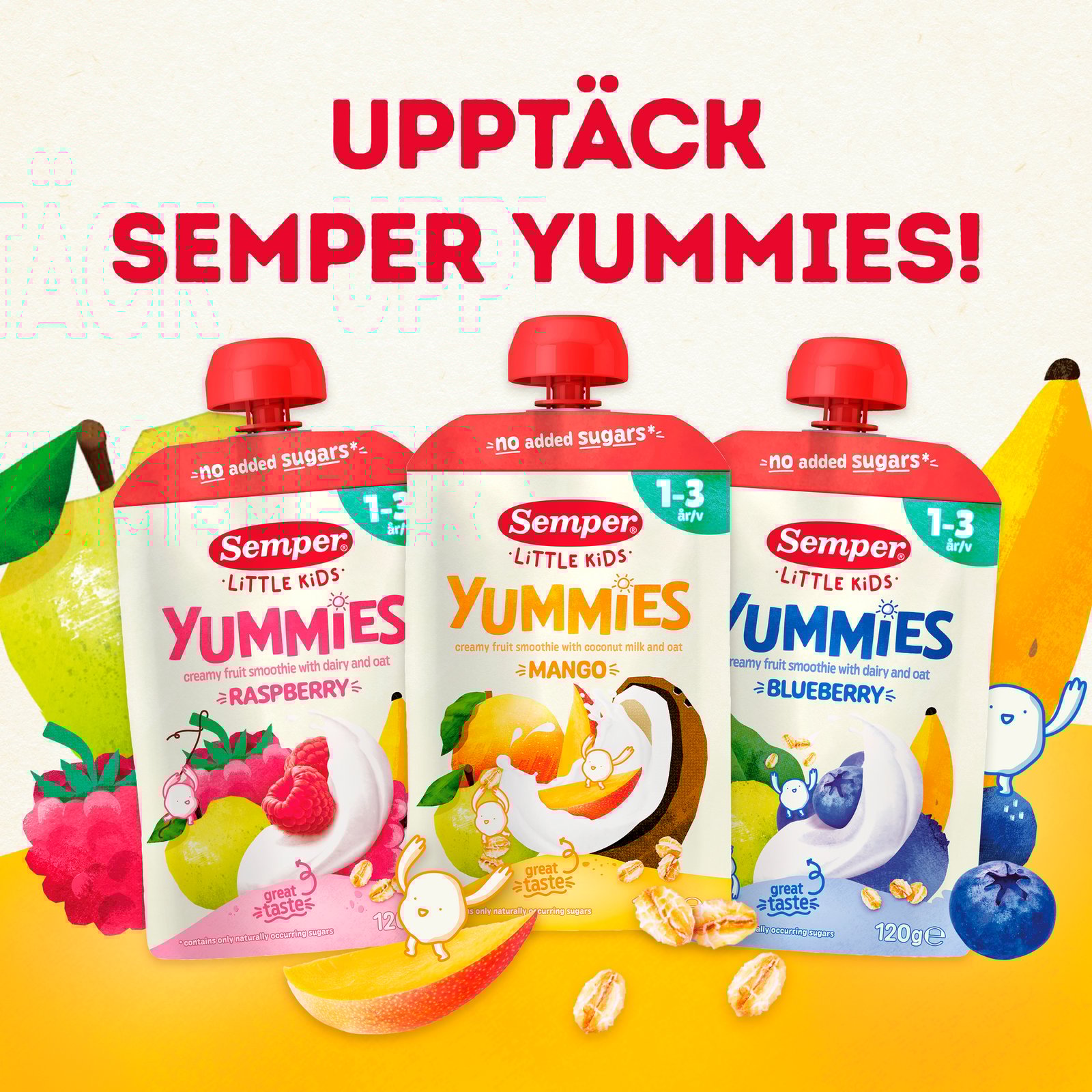 Semper Yummies Blåbär 1-3 år