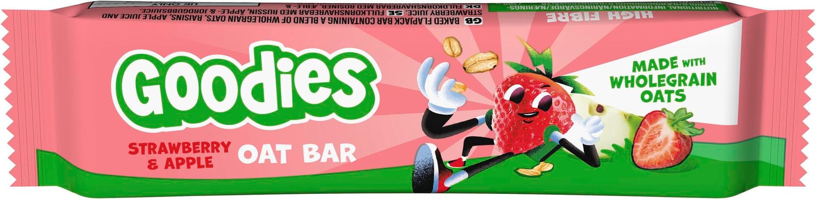 Goodies Oatbar Jordgubb Äpple 23 g