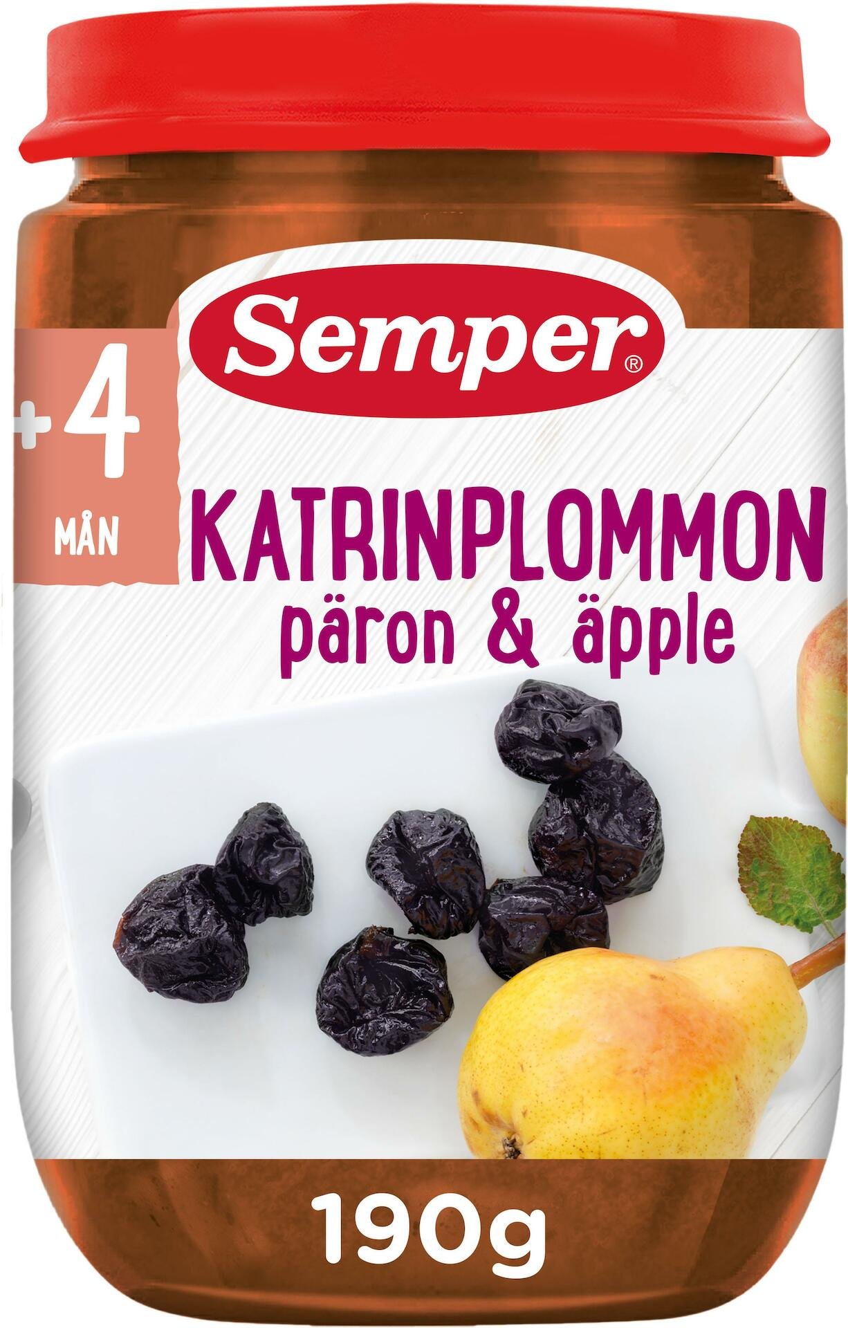 Semper Katrinplommon & Päron 190g