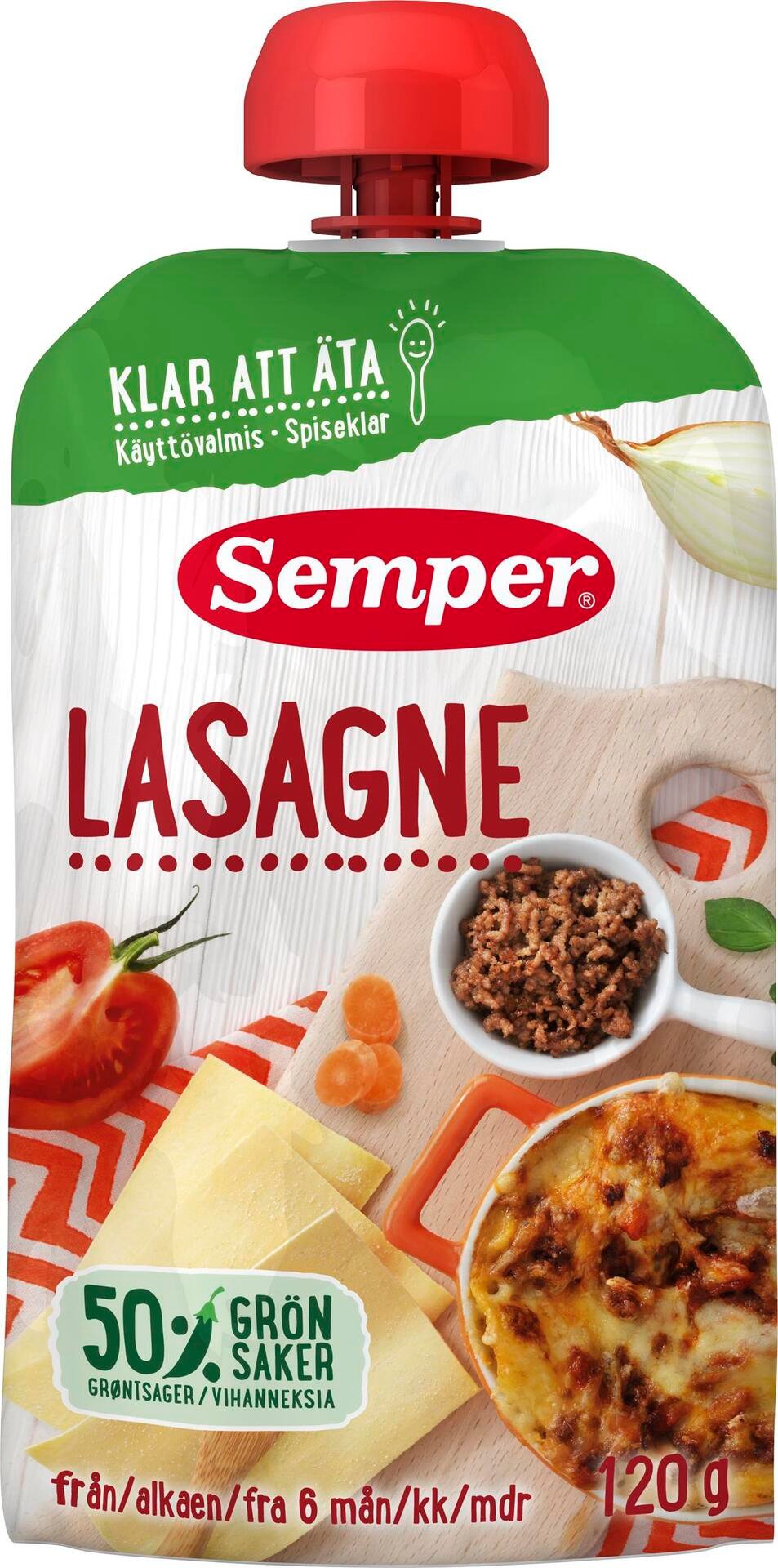 Semper Lasagne från 6 månader 120g