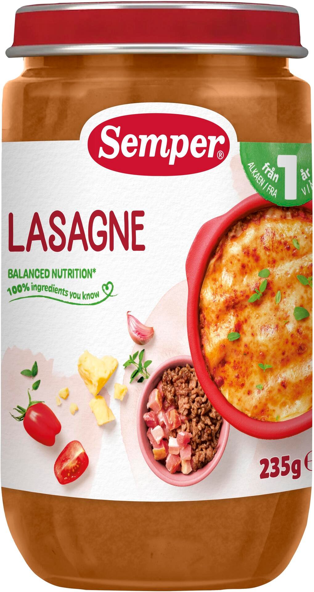 Semper Lasagne Från 1 år