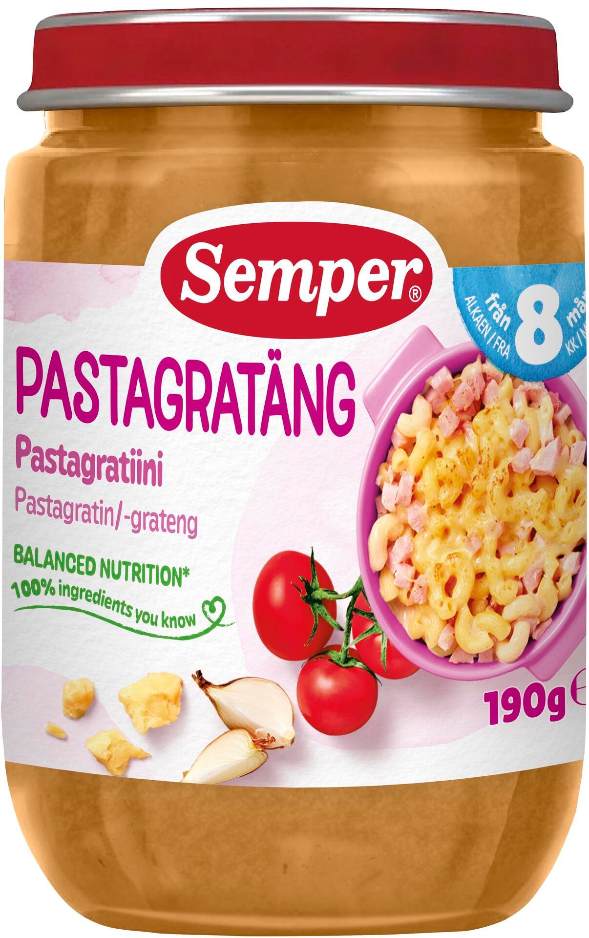 Semper Pastagratäng 8 månader 190 g