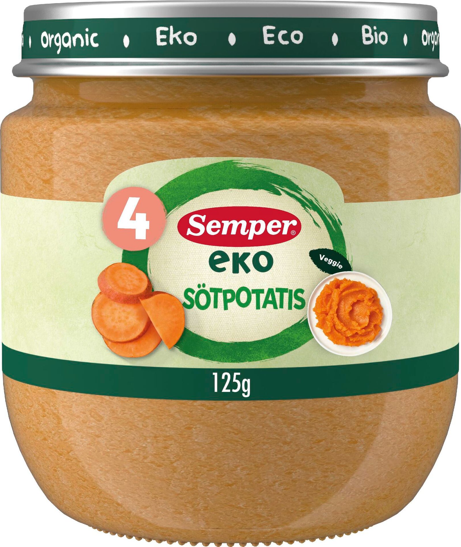 Semper EKO Sötpotatis 4 månader 125 g