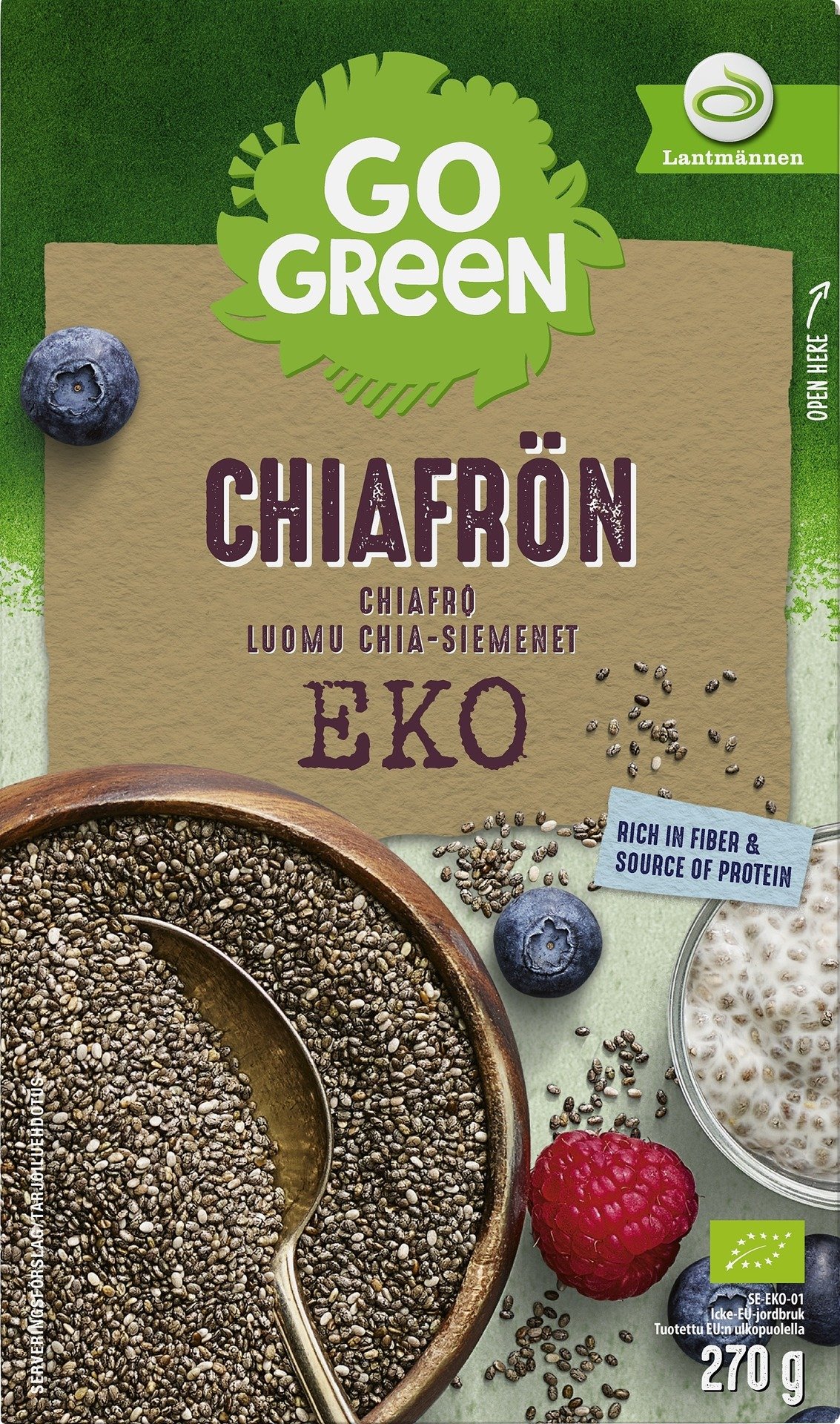 GoGreen Chiafrön Ekologiska 270 g