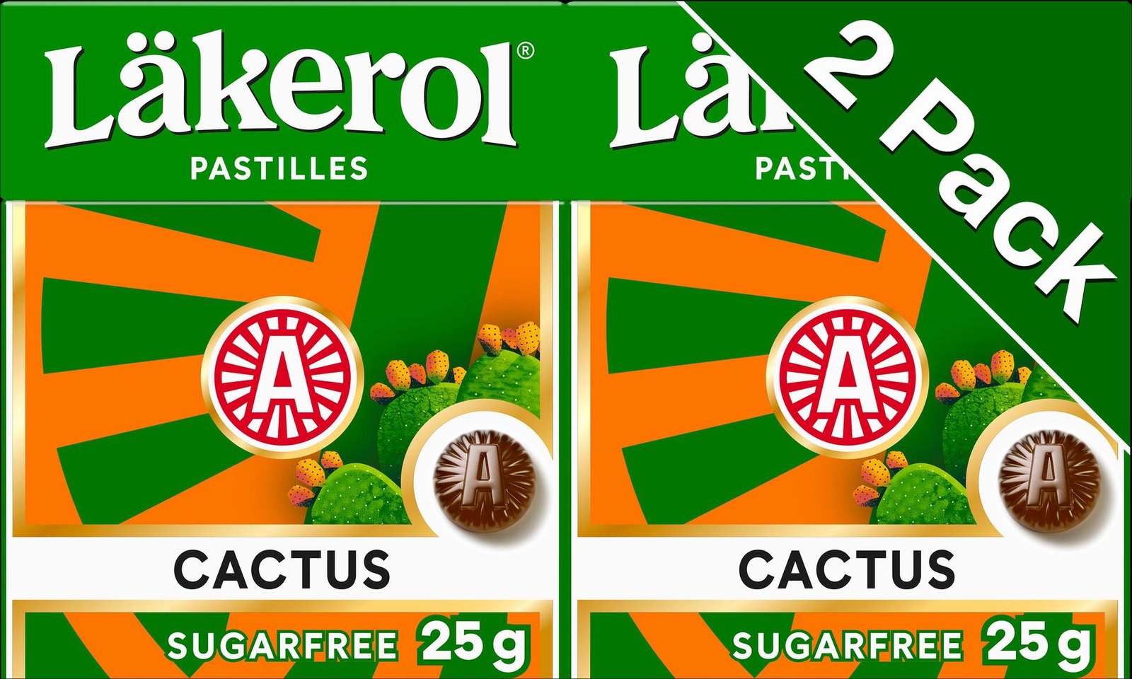 Läkerol Cactus 2 x 25 g