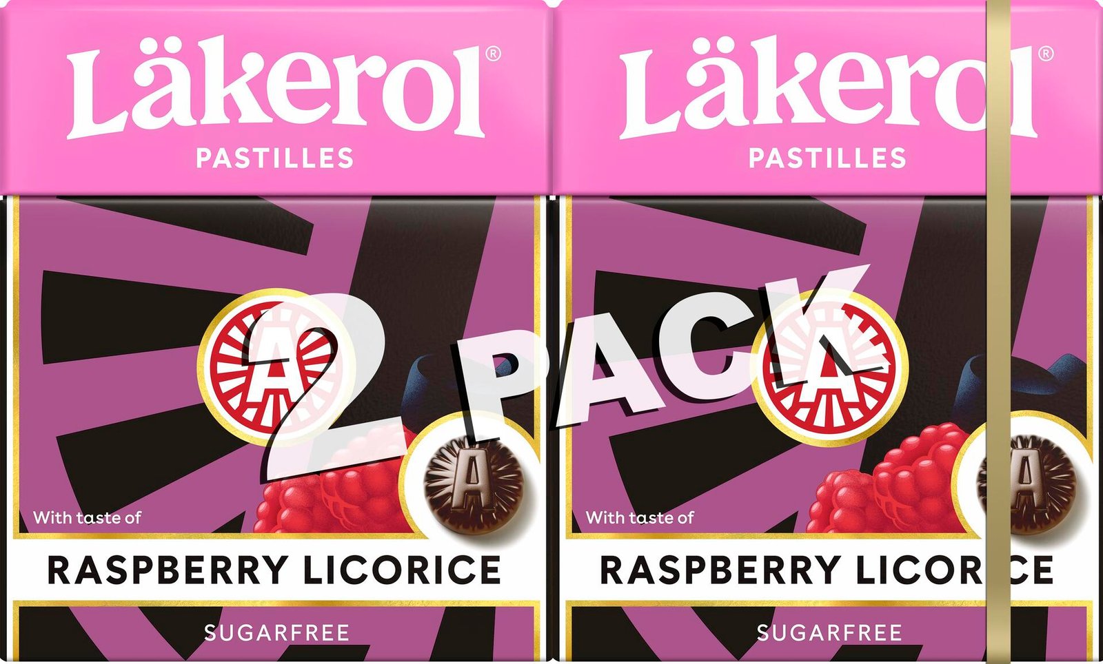 Läkerol Raspberry Licorice 2-pack