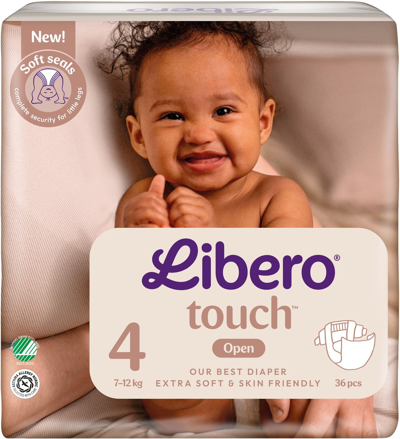 Libero Touch 4 Blöjor (7-12 kg) 36 st