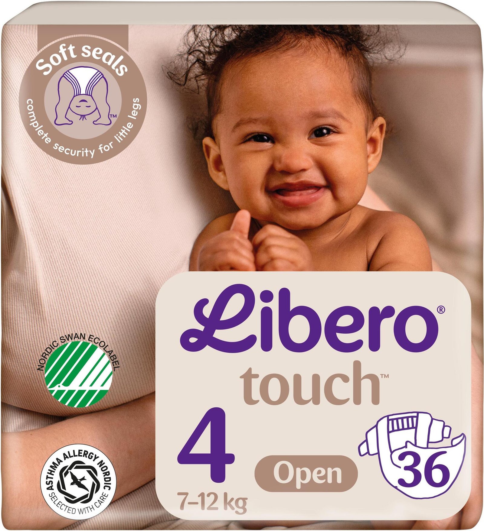 Libero Touch 4 Blöjor (7-12 kg) 36 st