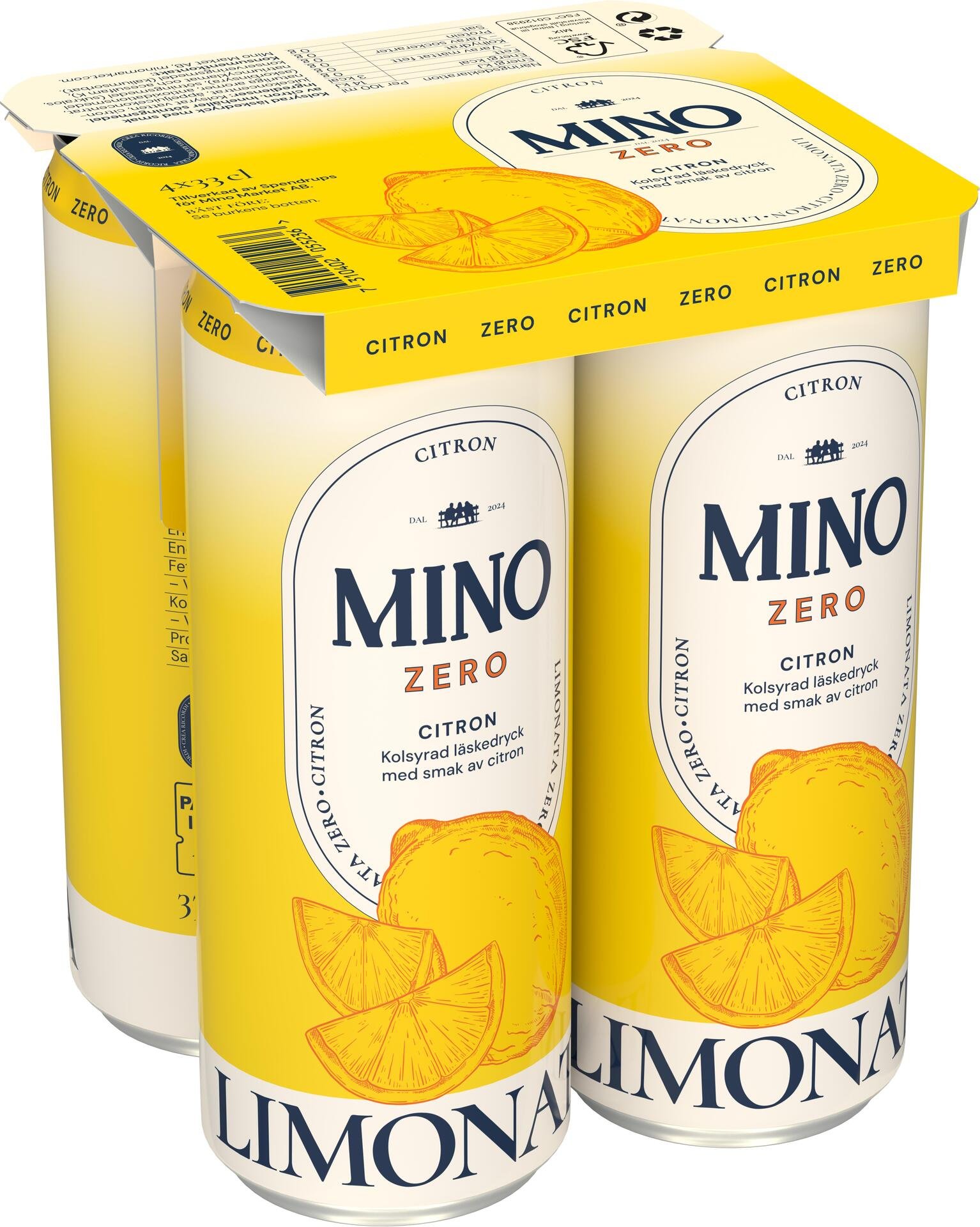 MINO Limonata Citron Zero 4x33 cl