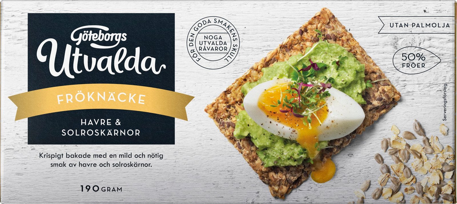 Göteborgs Utvalda Fröknäcke Havre & Solrosfrön 190 g