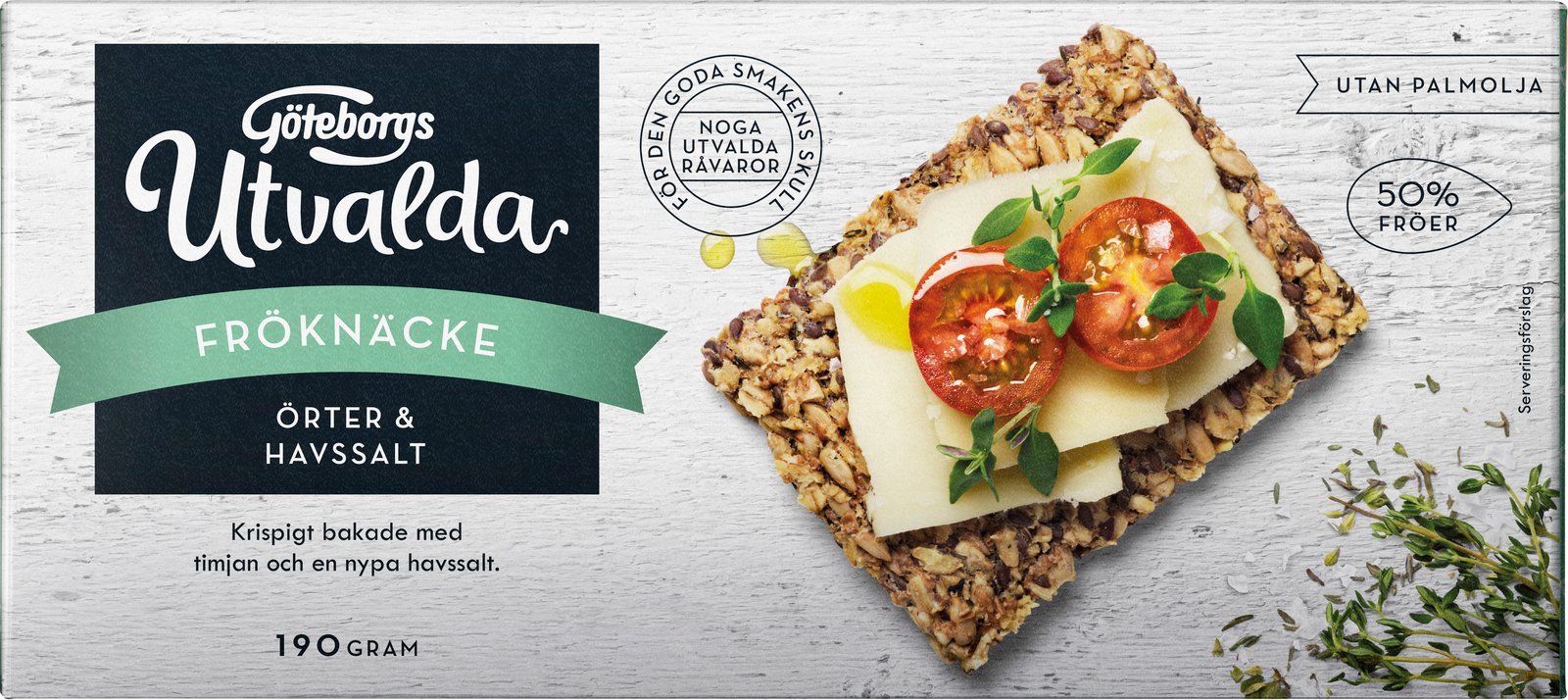 Göteborgs Utvalda Fröknäcke Örter & Havssalt 190 g