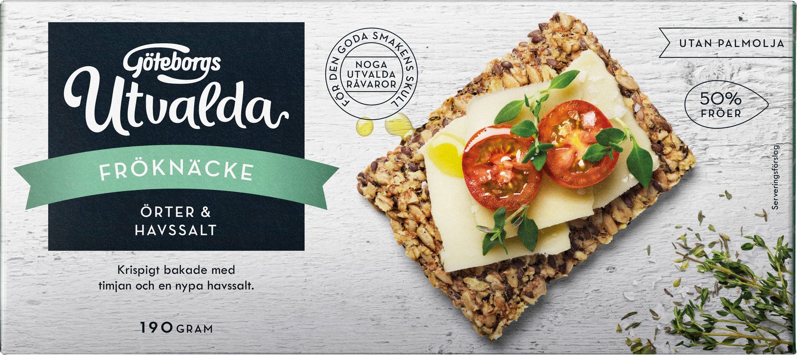 Göteborgs Utvalda Fröknäcke Örter & Havssalt 190 g